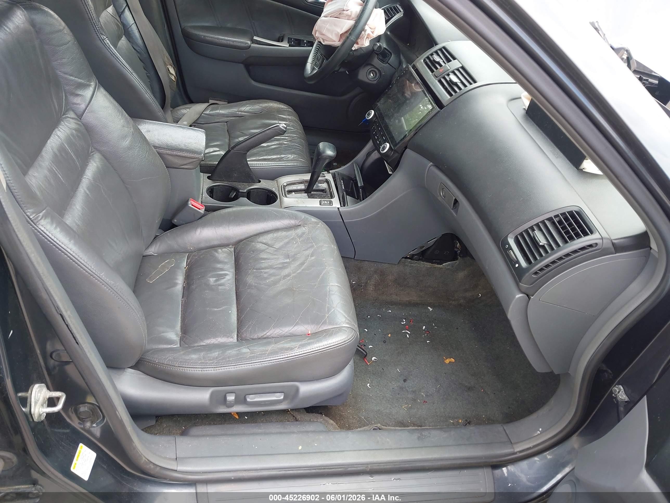 2003 Honda Accord 3.0 Ex Gray vin: 1HGCM66523A096947