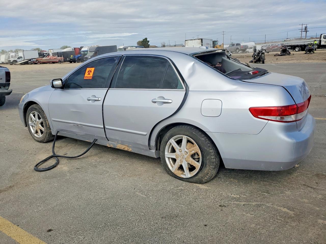 2004 Honda Accord Ex Silver vin: 1HGCM66524A027614