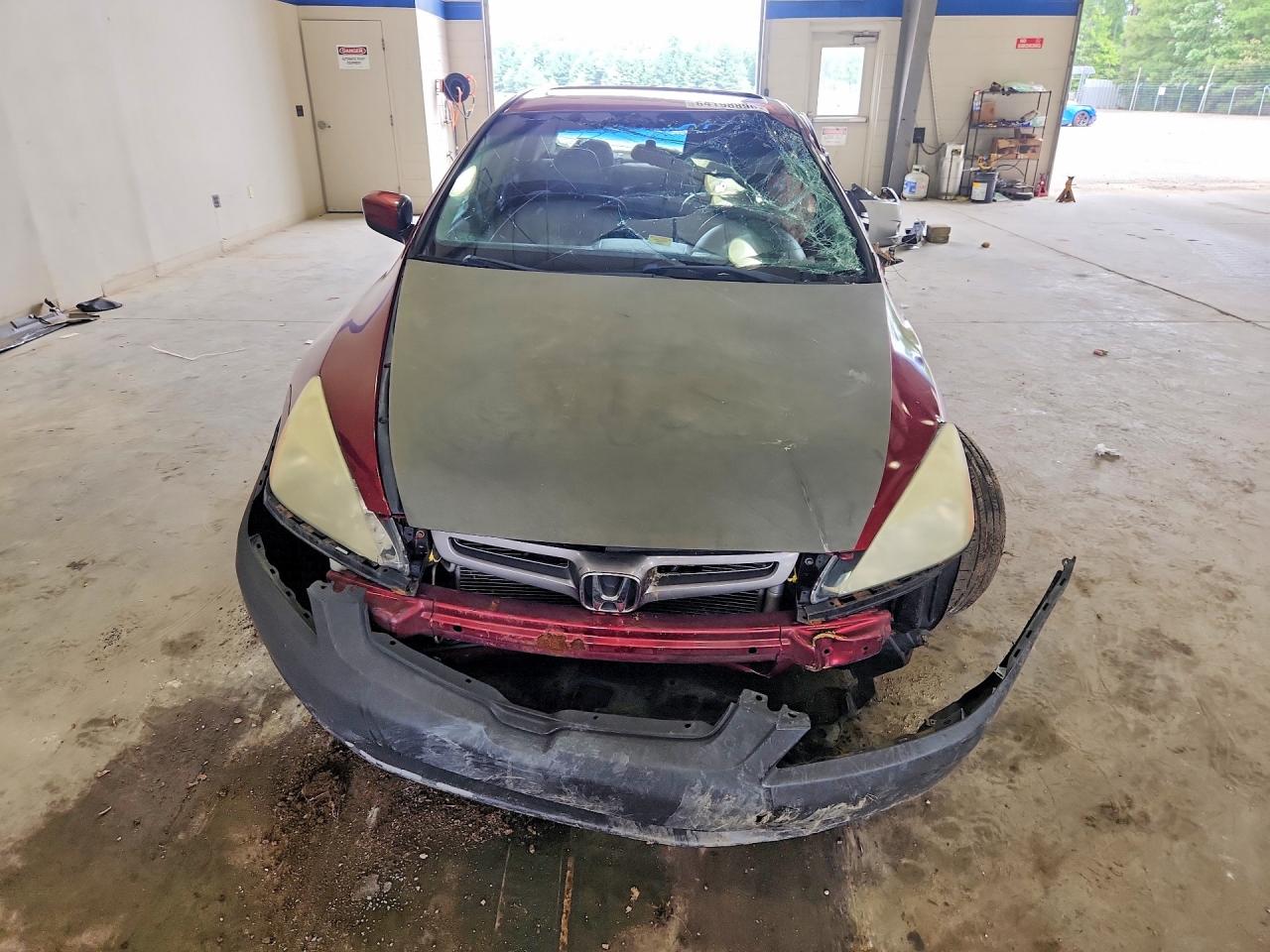 2004 Honda Accord Ex Burgundy vin: 1HGCM66524A044932