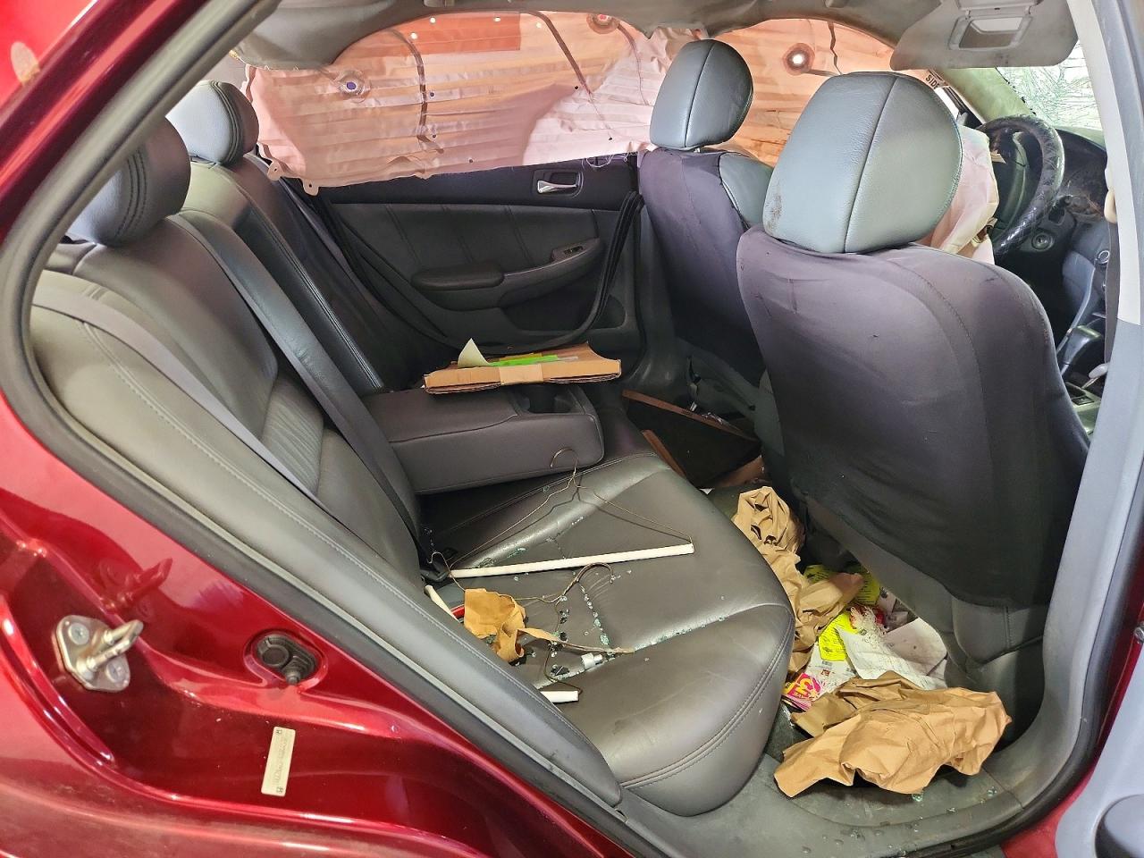 2004 Honda Accord Ex Burgundy vin: 1HGCM66524A044932