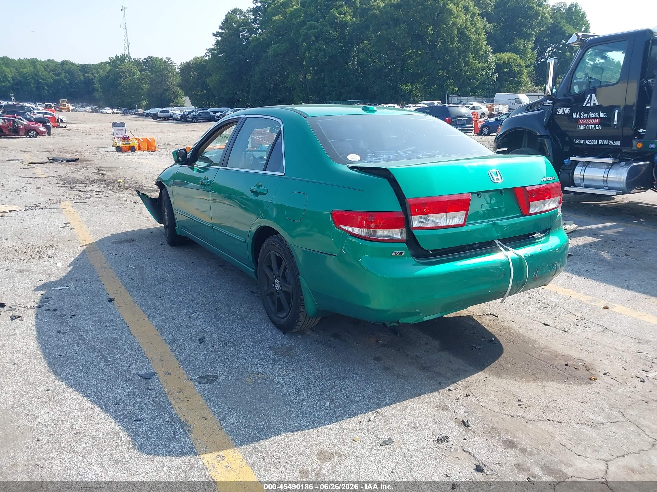 2004 Honda Accord 3.0 Ex Green vin: 1HGCM66524A056949
