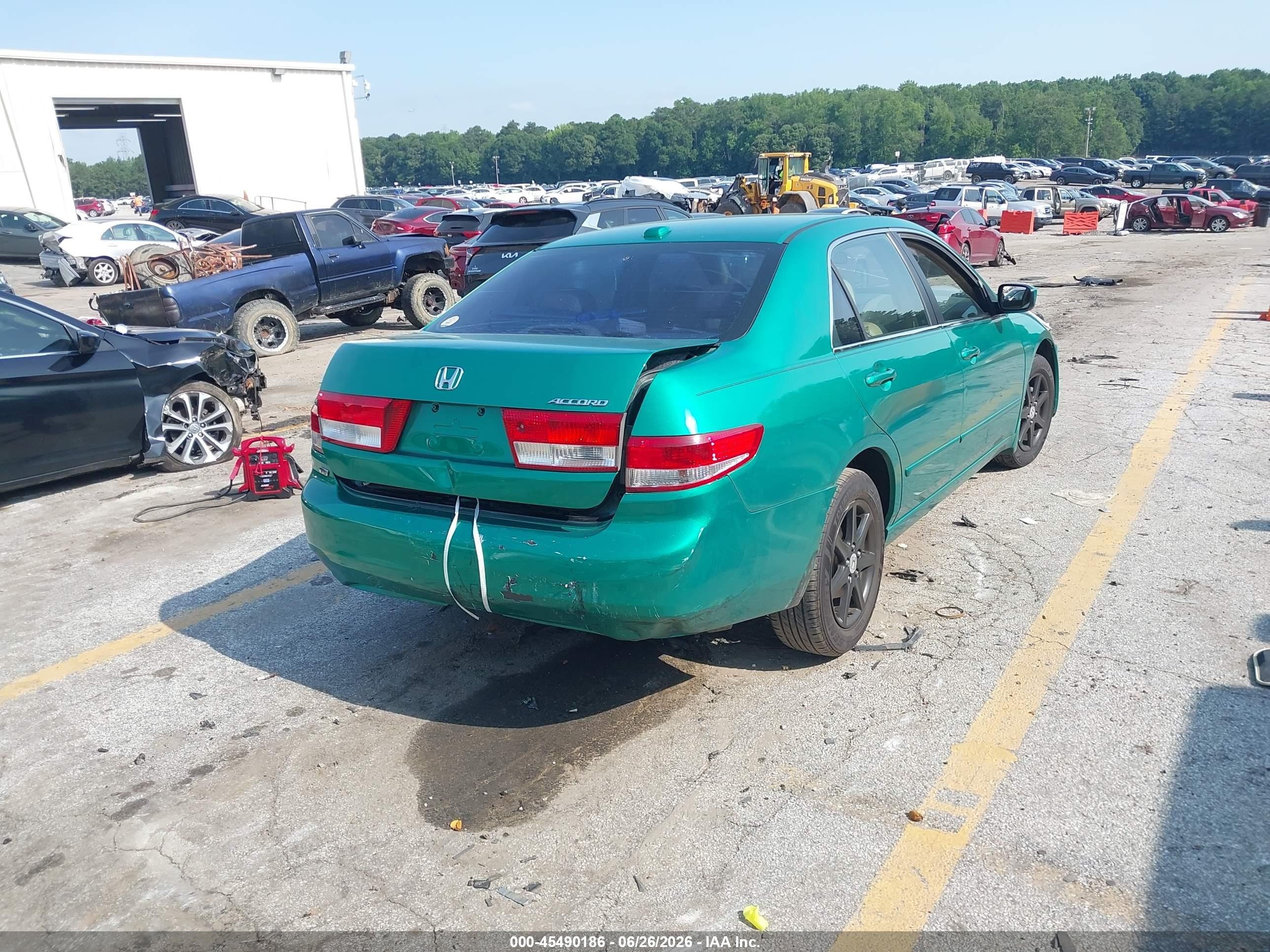 2004 Honda Accord 3.0 Ex Green vin: 1HGCM66524A056949