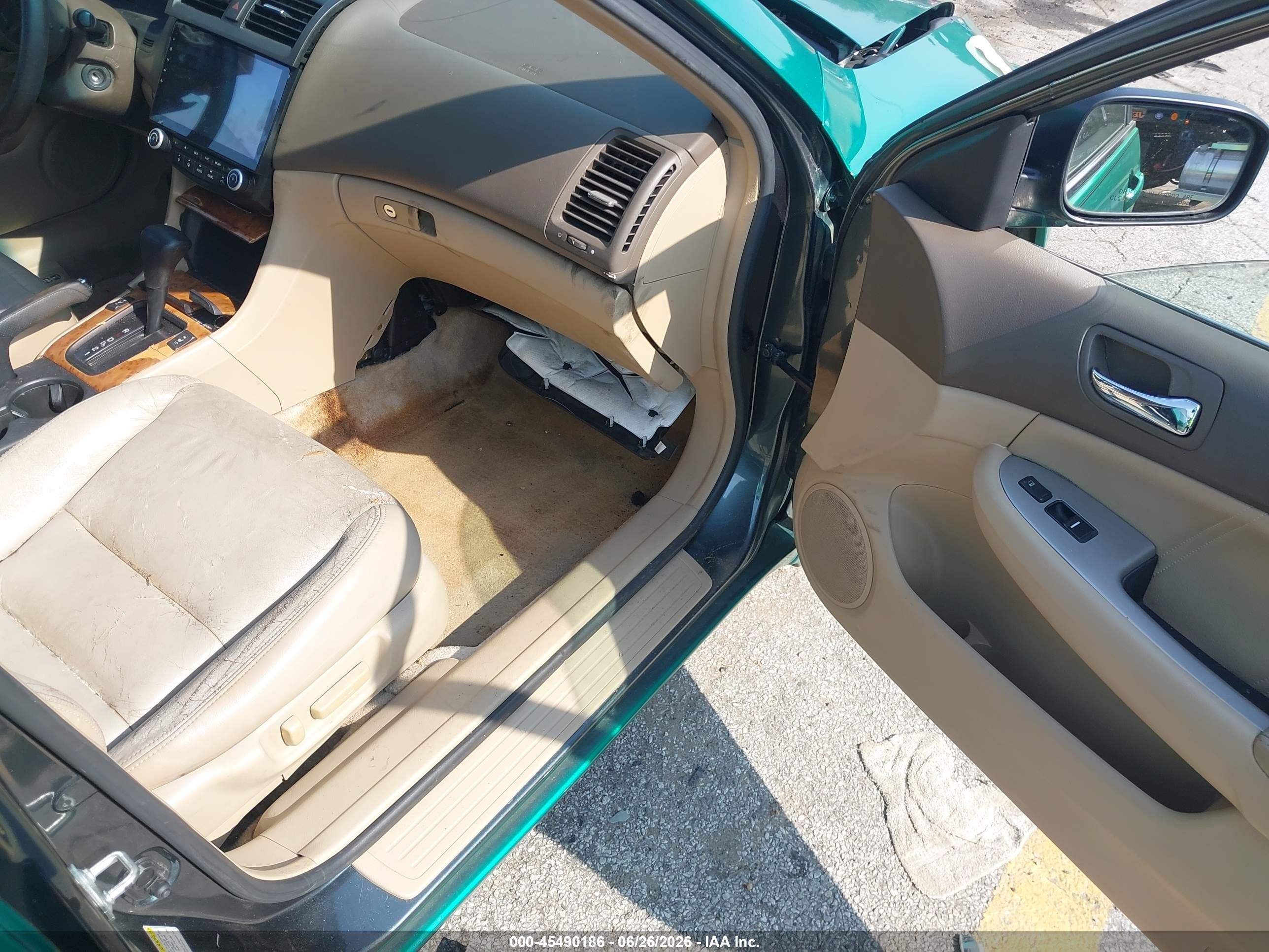 2004 Honda Accord 3.0 Ex Green vin: 1HGCM66524A056949