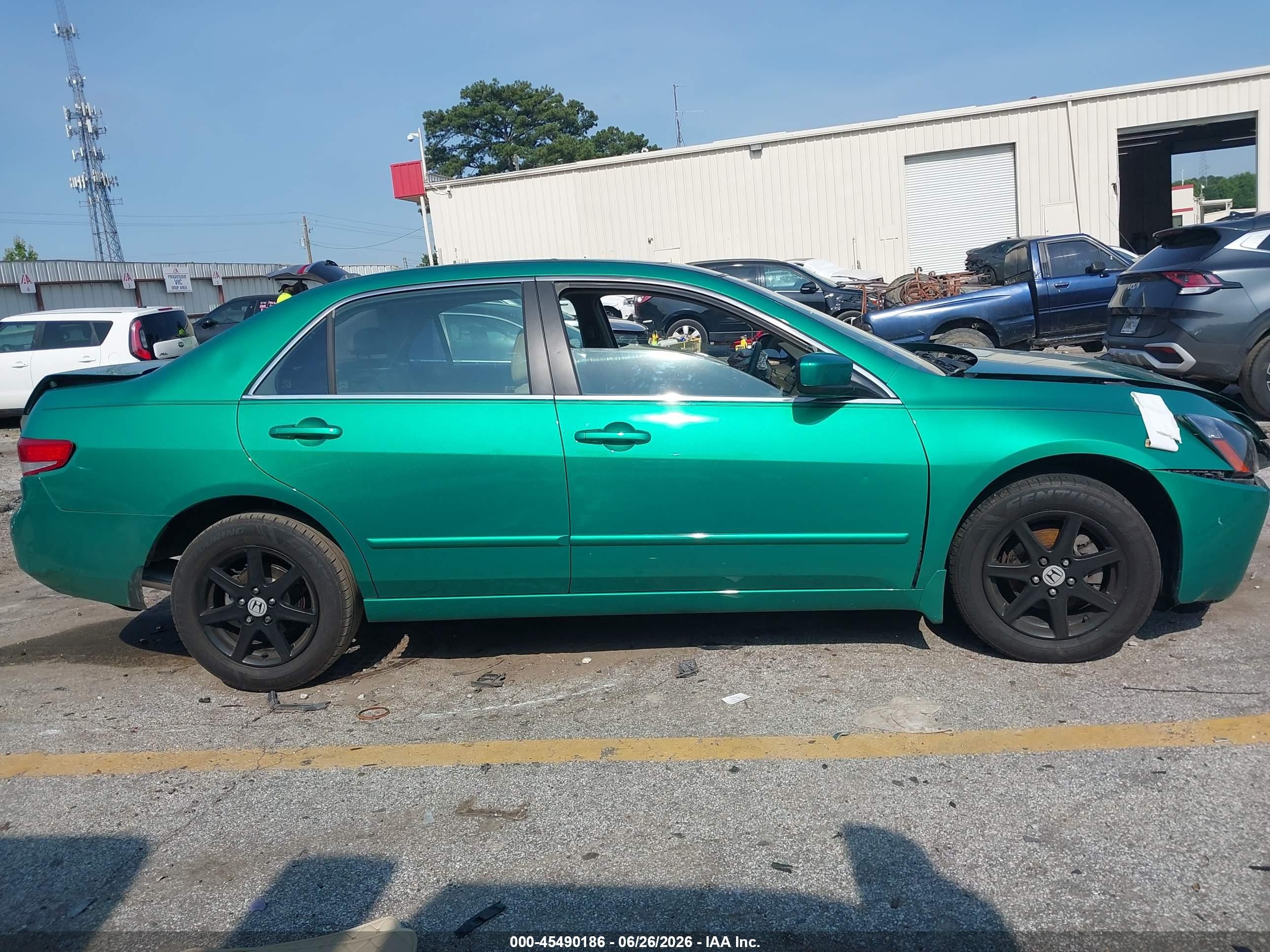 2004 Honda Accord 3.0 Ex Green vin: 1HGCM66524A056949