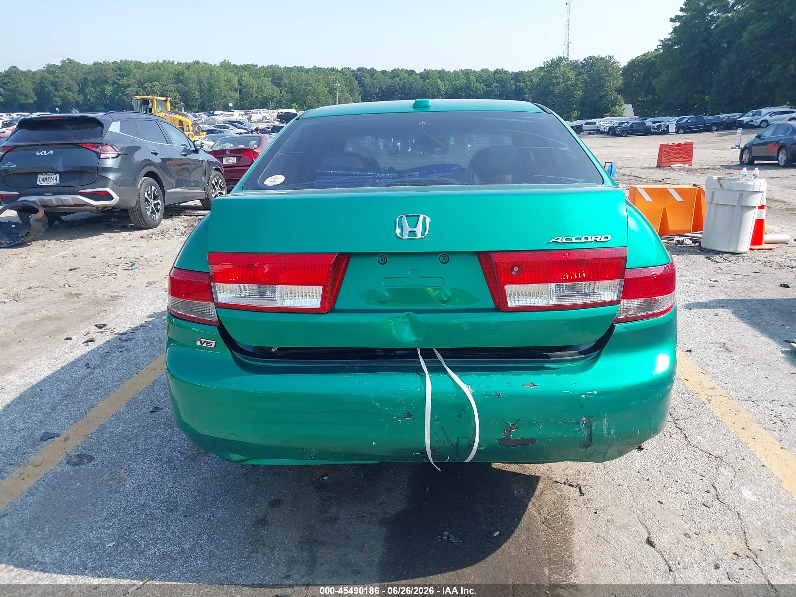 2004 Honda Accord 3.0 Ex Green vin: 1HGCM66524A056949