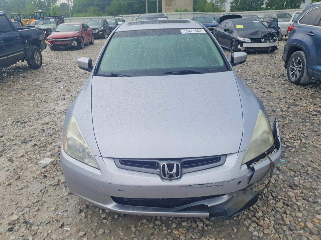 2004 Honda Accord Ex Silver vin: 1HGCM66524A088297