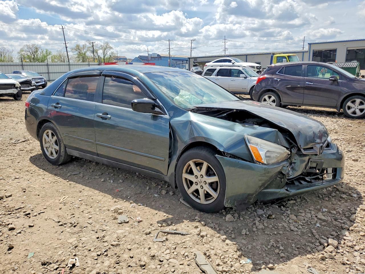 2004 Honda Accord Ex Green vin: 1HGCM66524A091992