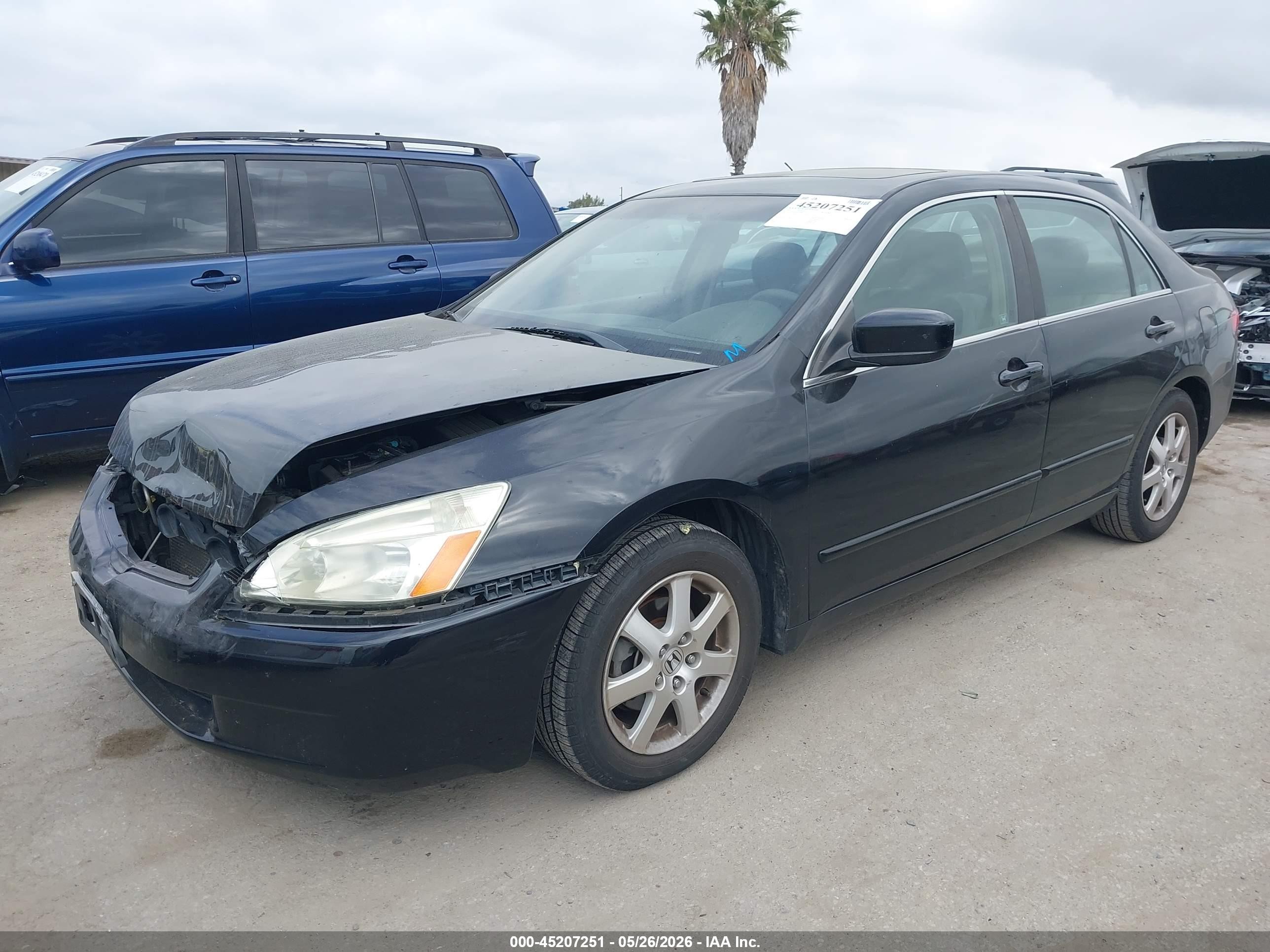 2005 Honda Accord 3.0 Ex Черный vin: 1HGCM66525A006134
