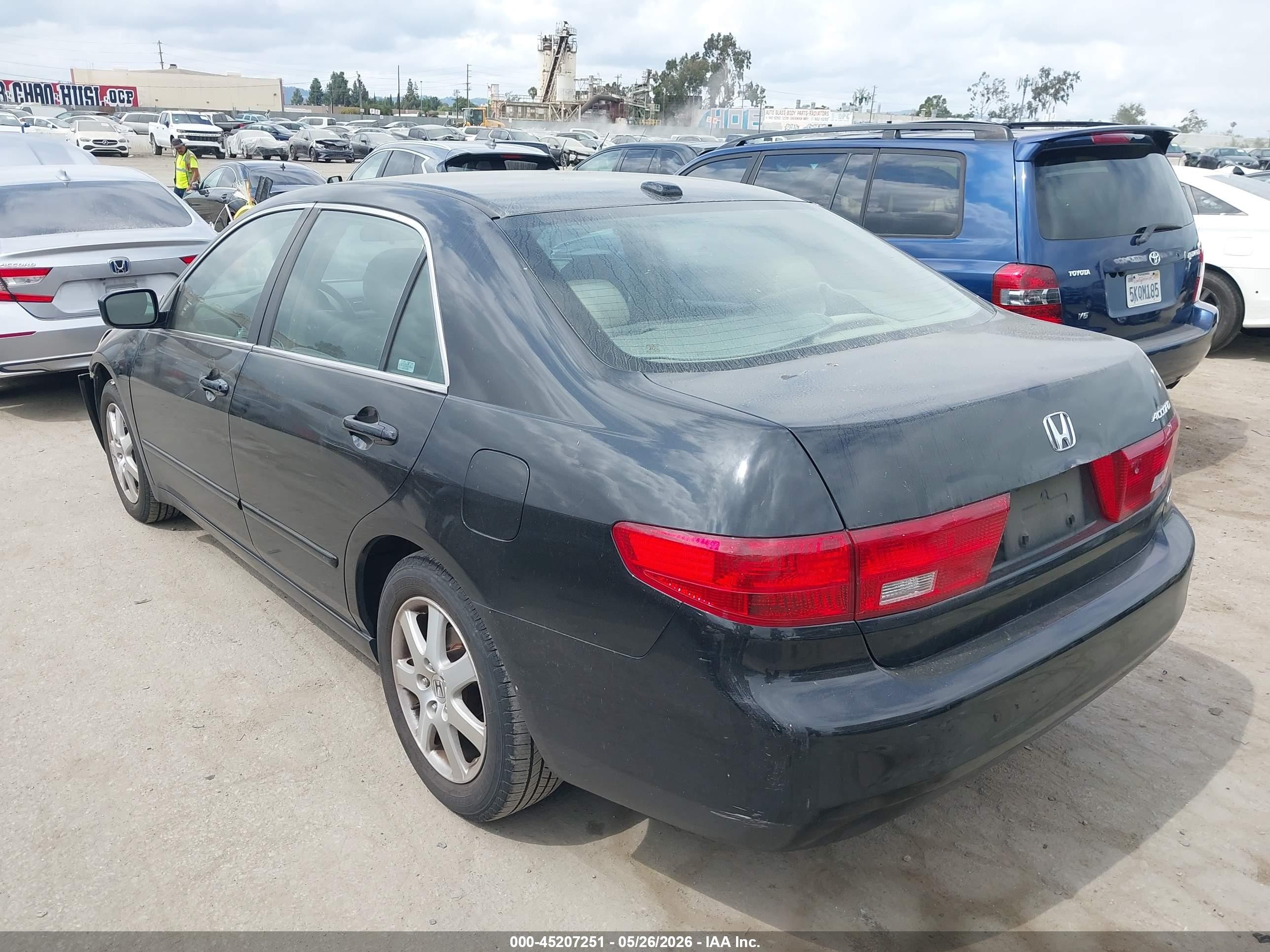 2005 Honda Accord 3.0 Ex Черный vin: 1HGCM66525A006134