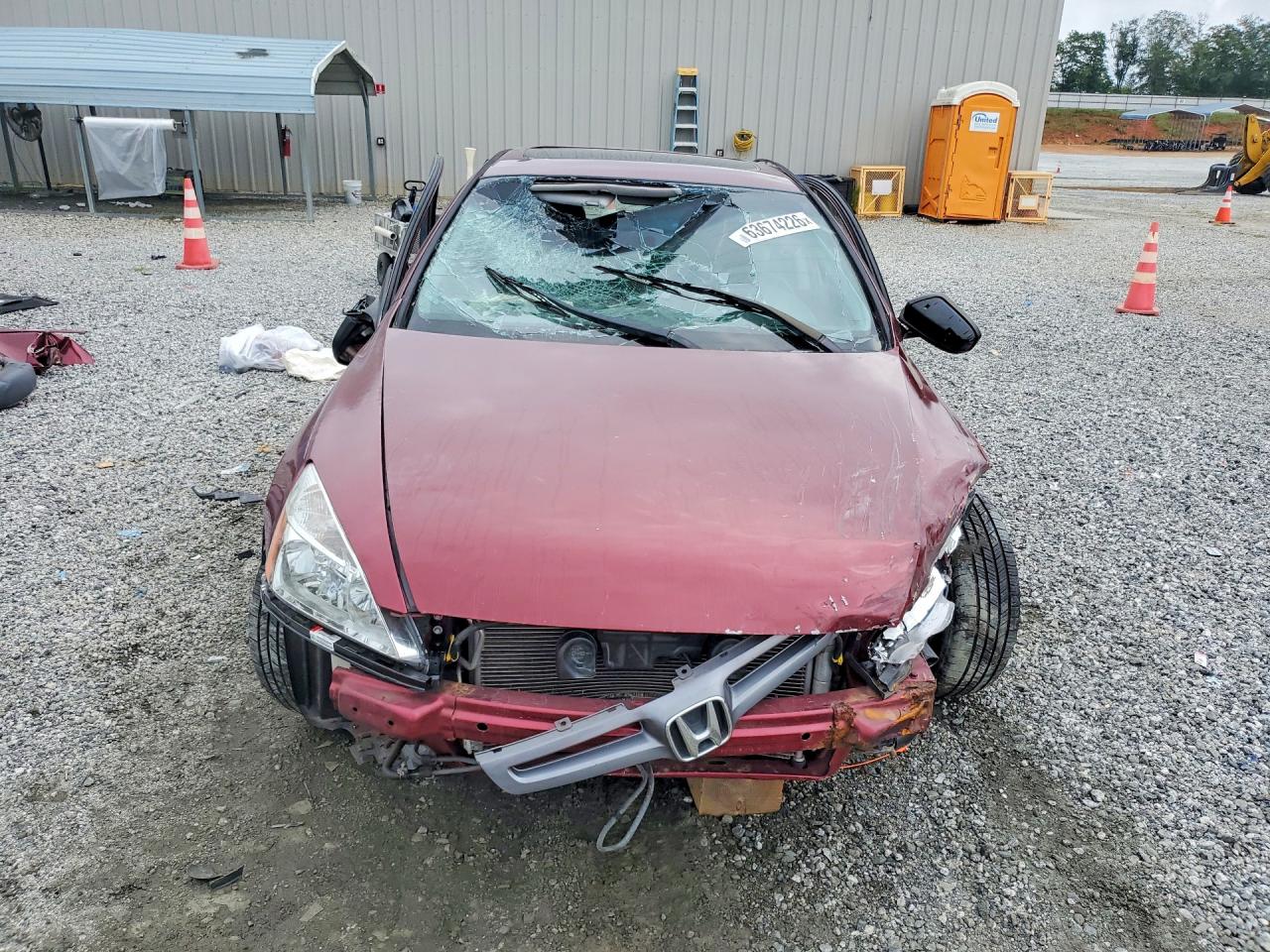 2005 Honda Accord Ex Burgundy vin: 1HGCM66525A011205