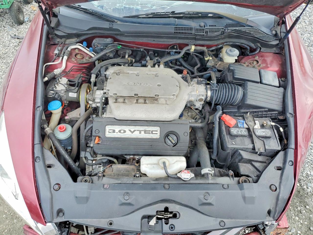 2005 Honda Accord Ex Burgundy vin: 1HGCM66525A011205