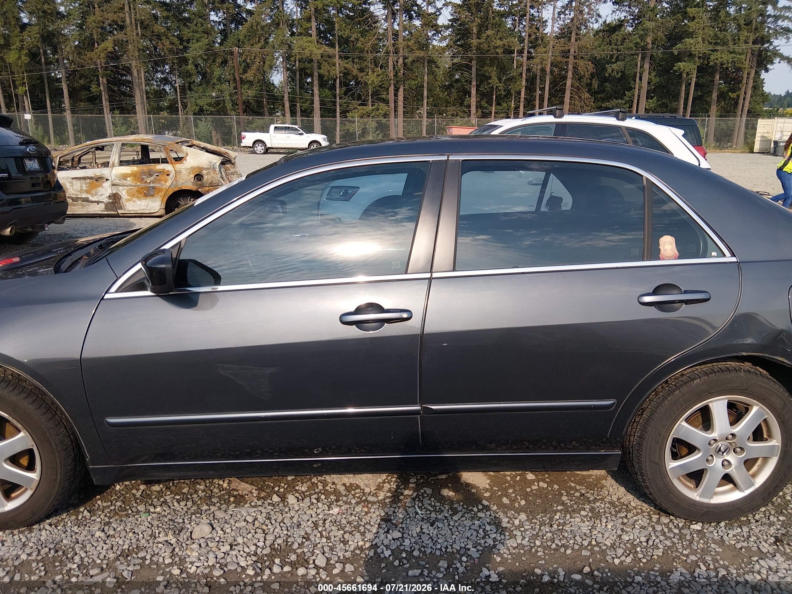 2005 Honda Accord 3.0 Ex Серый vin: 1HGCM66525A011883
