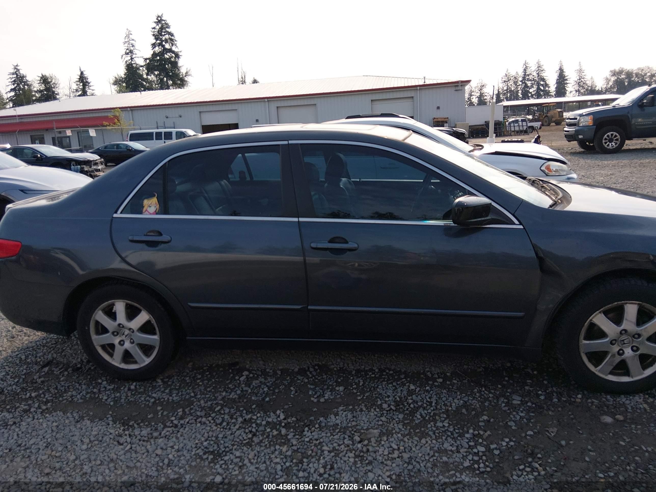 2005 Honda Accord 3.0 Ex Серый vin: 1HGCM66525A011883