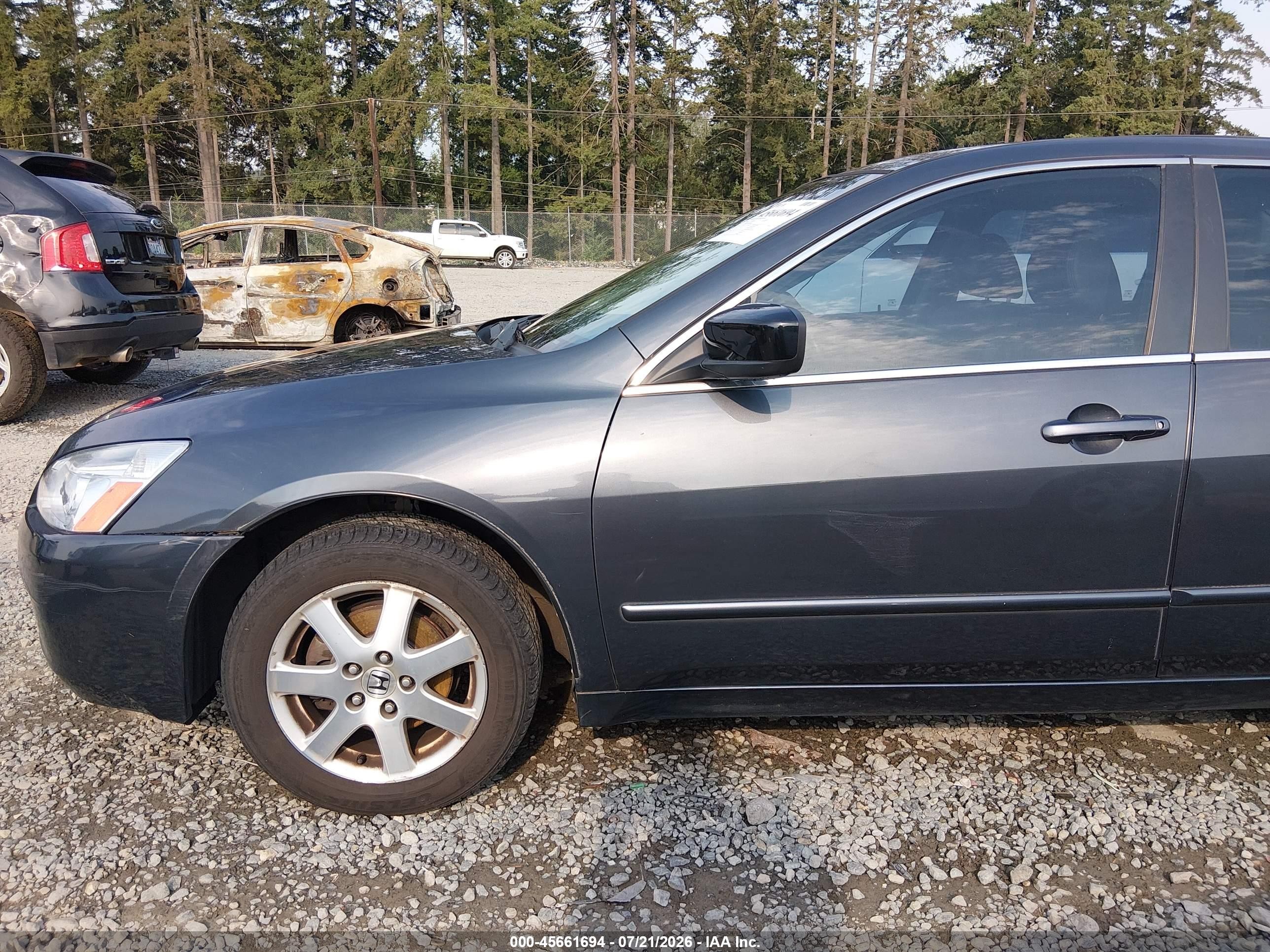 2005 Honda Accord 3.0 Ex Серый vin: 1HGCM66525A011883