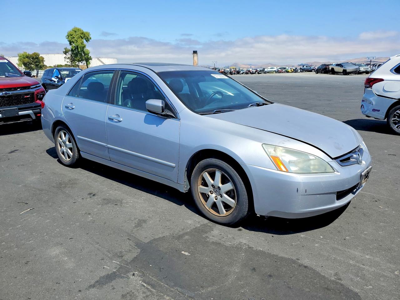 2005 Honda Accord Ex Silver vin: 1HGCM66525A026559