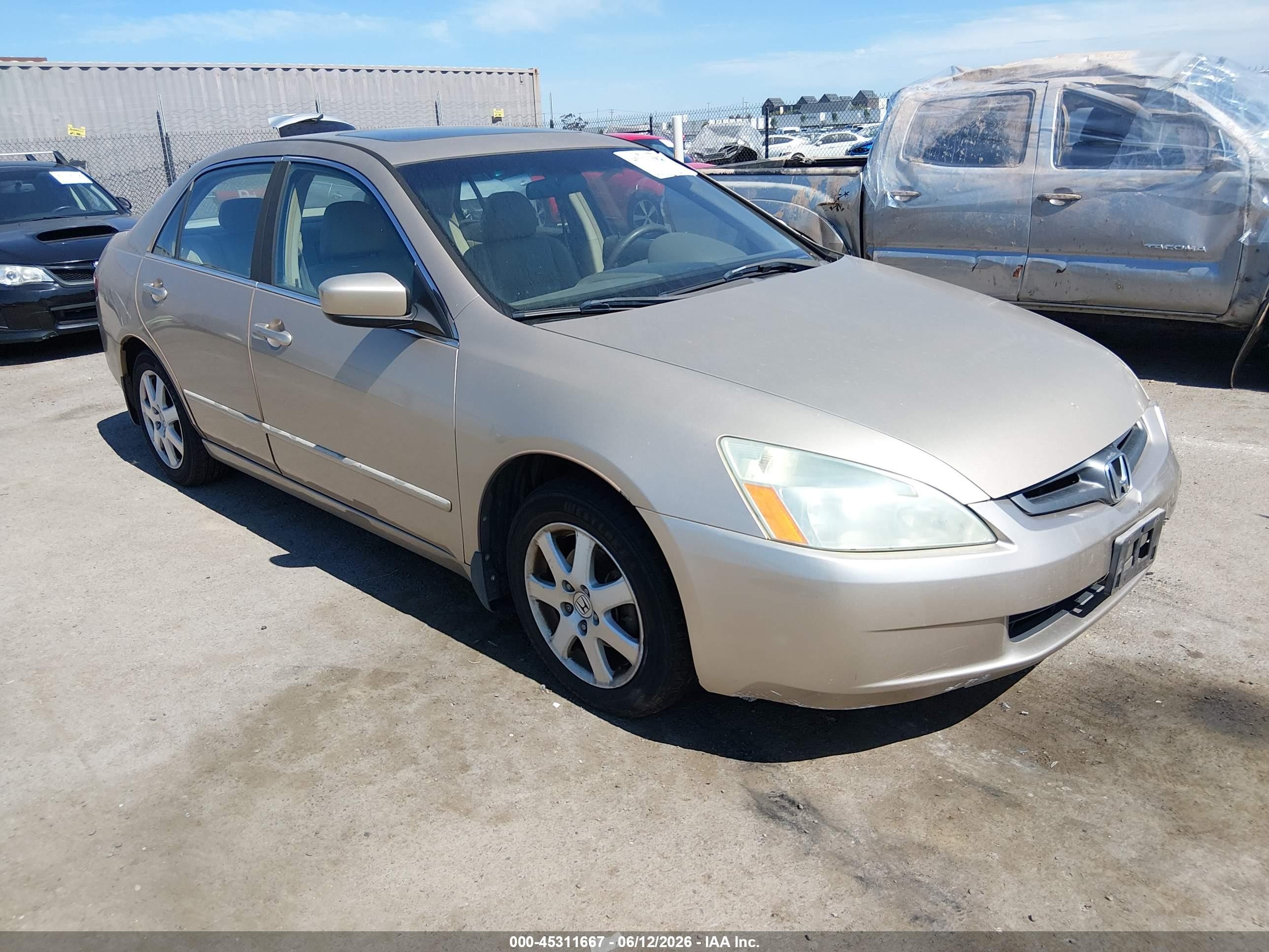 2005 Honda Accord 3.0 Ex Brown vin: 1HGCM66525A043345
