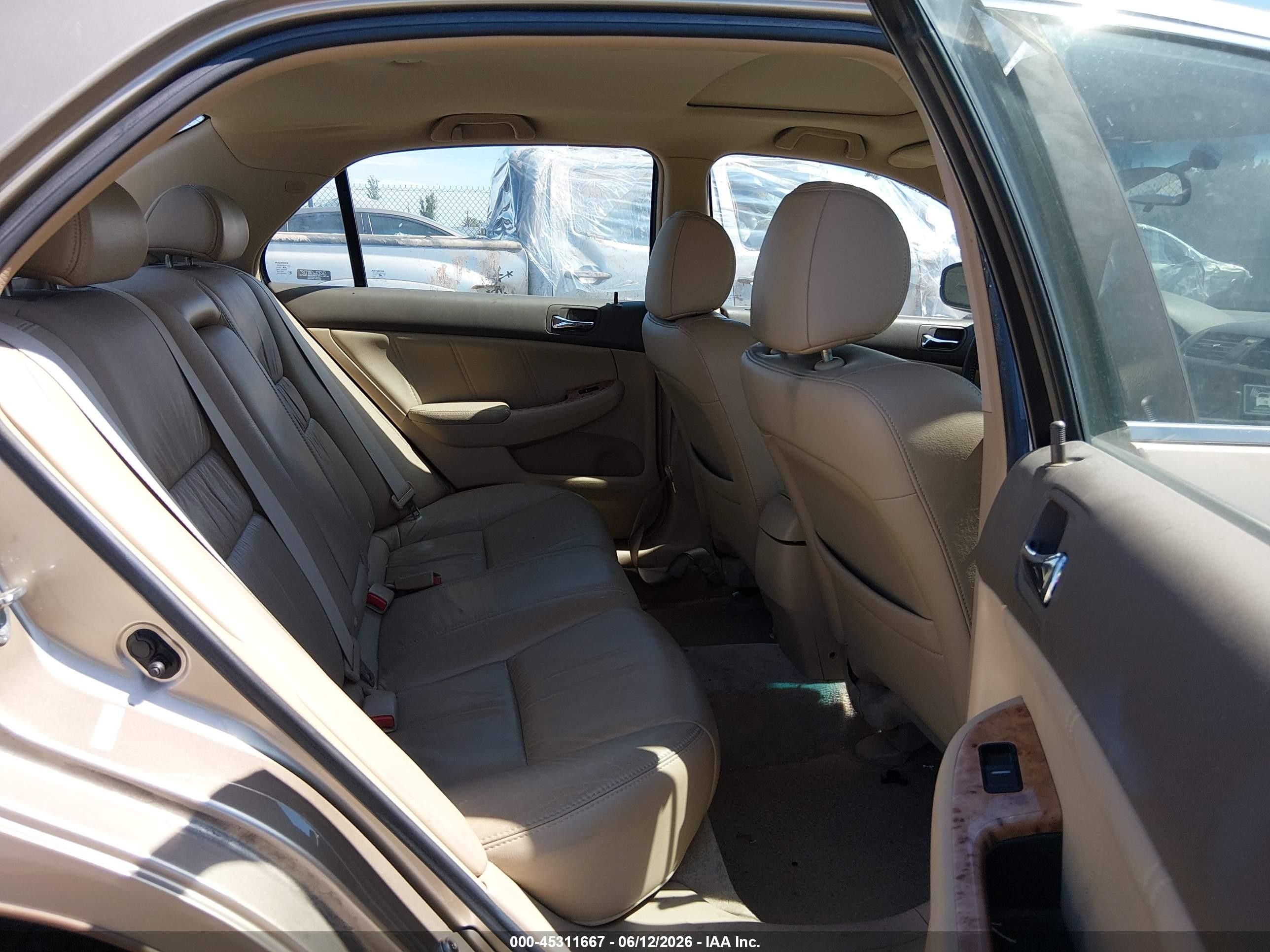 2005 Honda Accord 3.0 Ex Brown vin: 1HGCM66525A043345