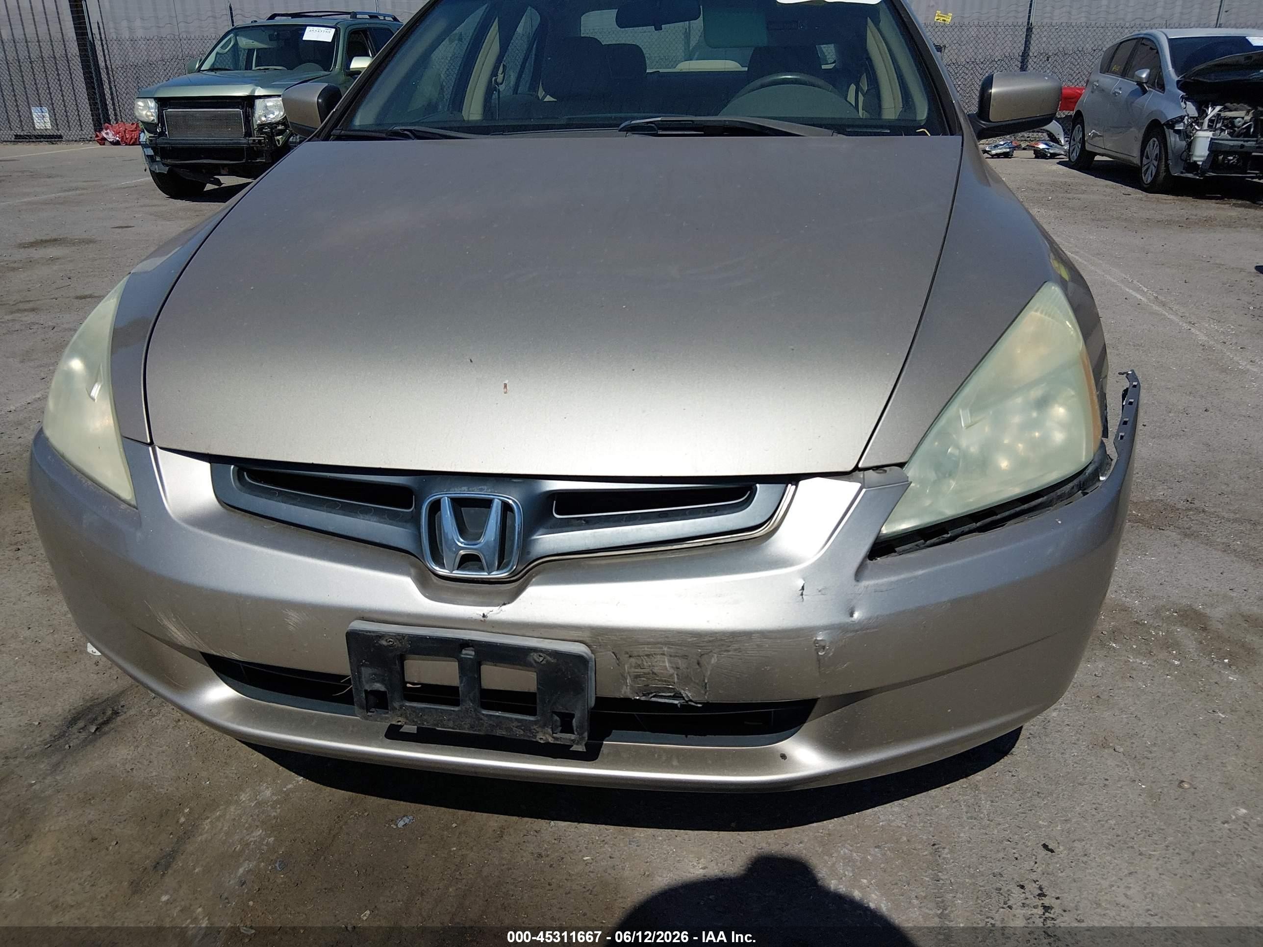 2005 Honda Accord 3.0 Ex Brown vin: 1HGCM66525A043345