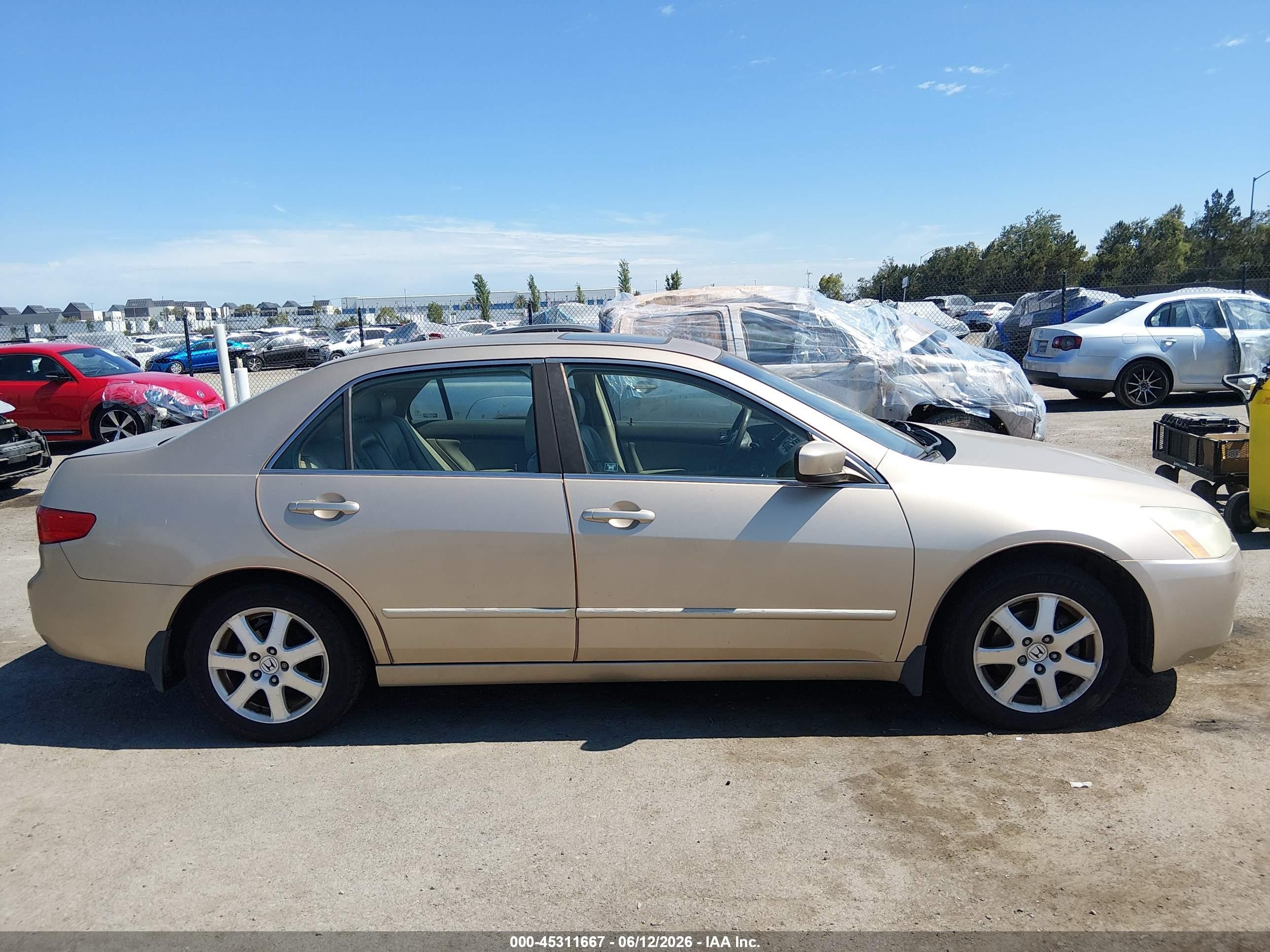 2005 Honda Accord 3.0 Ex Brown vin: 1HGCM66525A043345