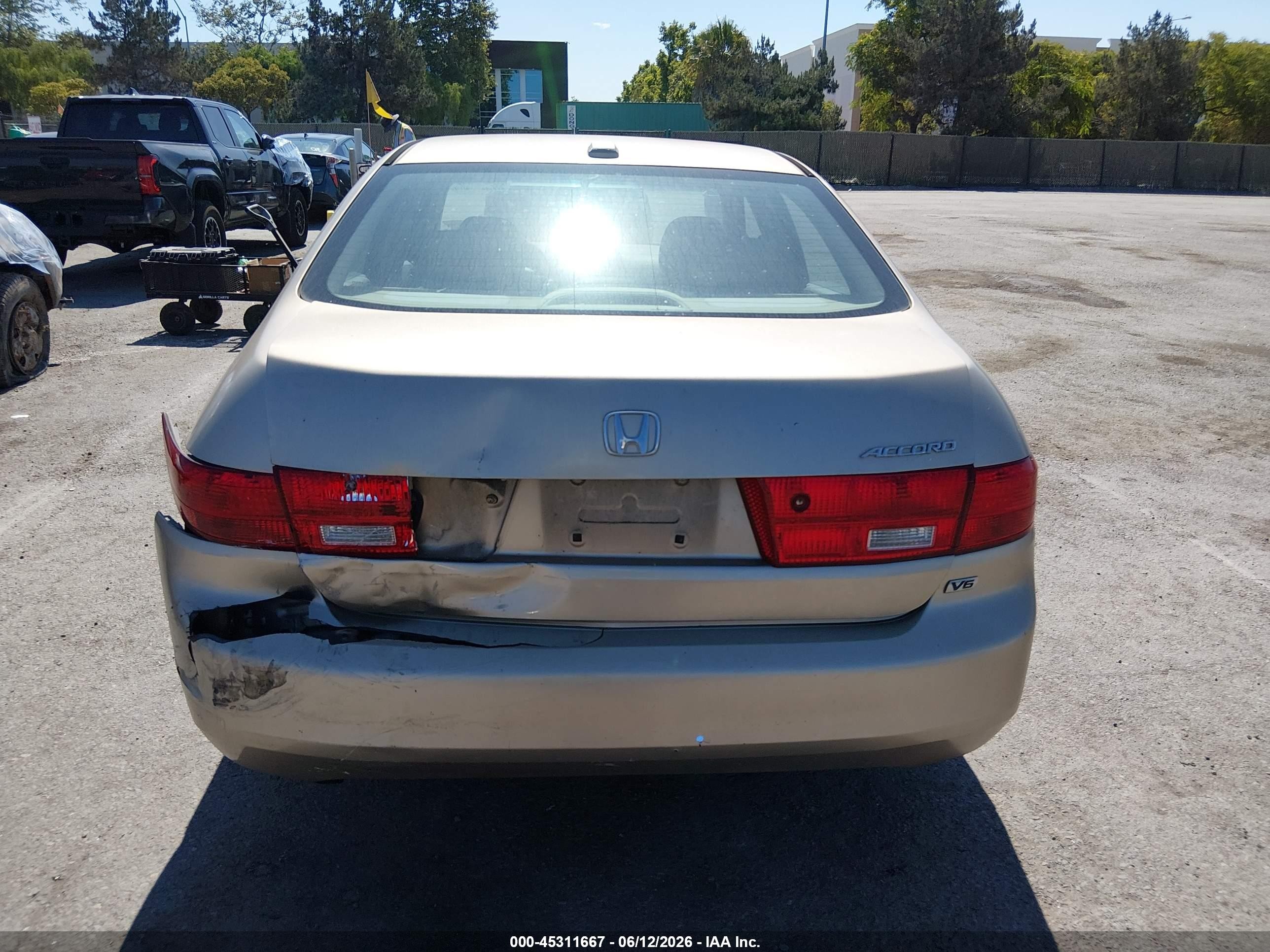 2005 Honda Accord 3.0 Ex Brown vin: 1HGCM66525A043345