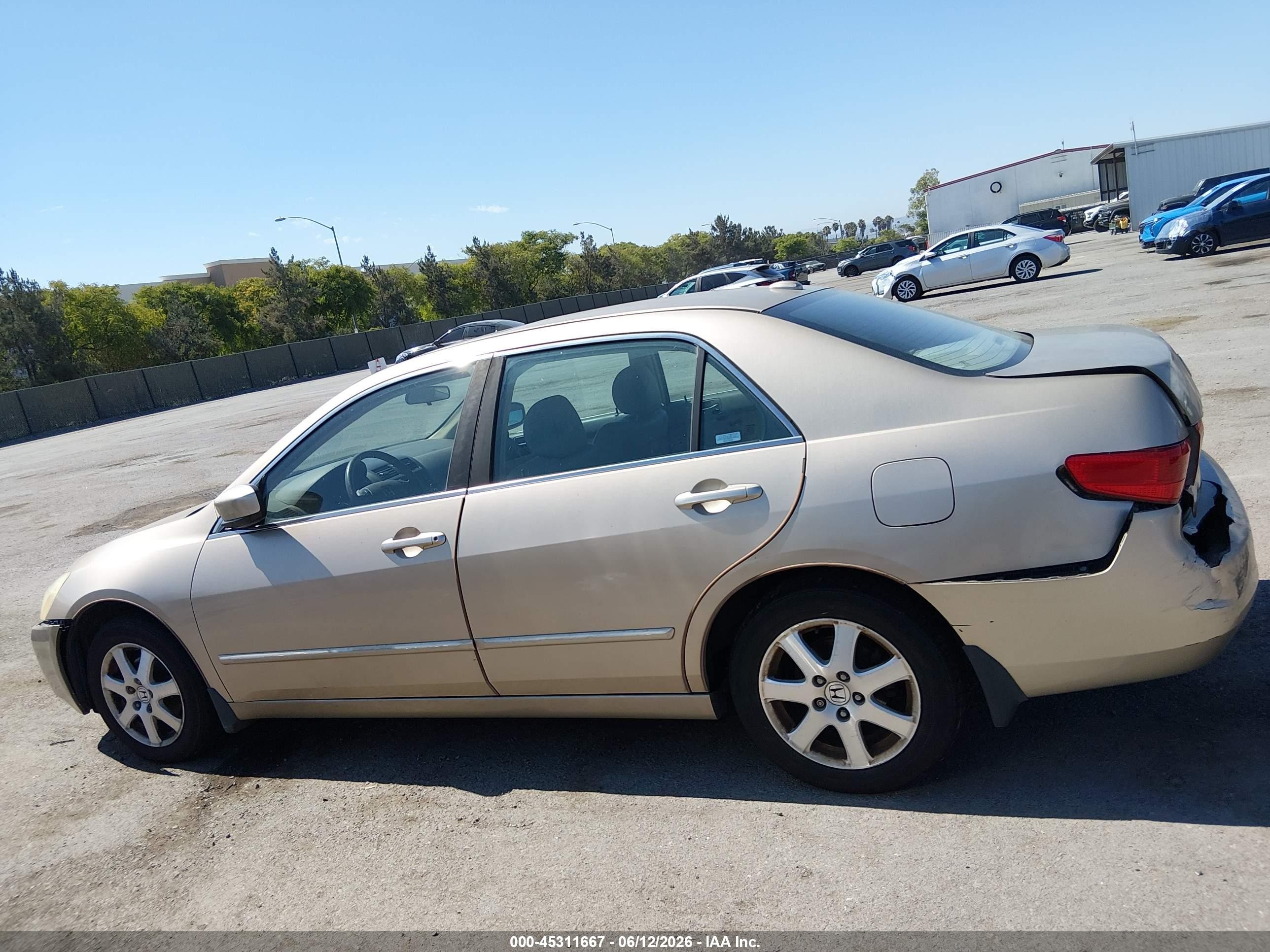 2005 Honda Accord 3.0 Ex Brown vin: 1HGCM66525A043345