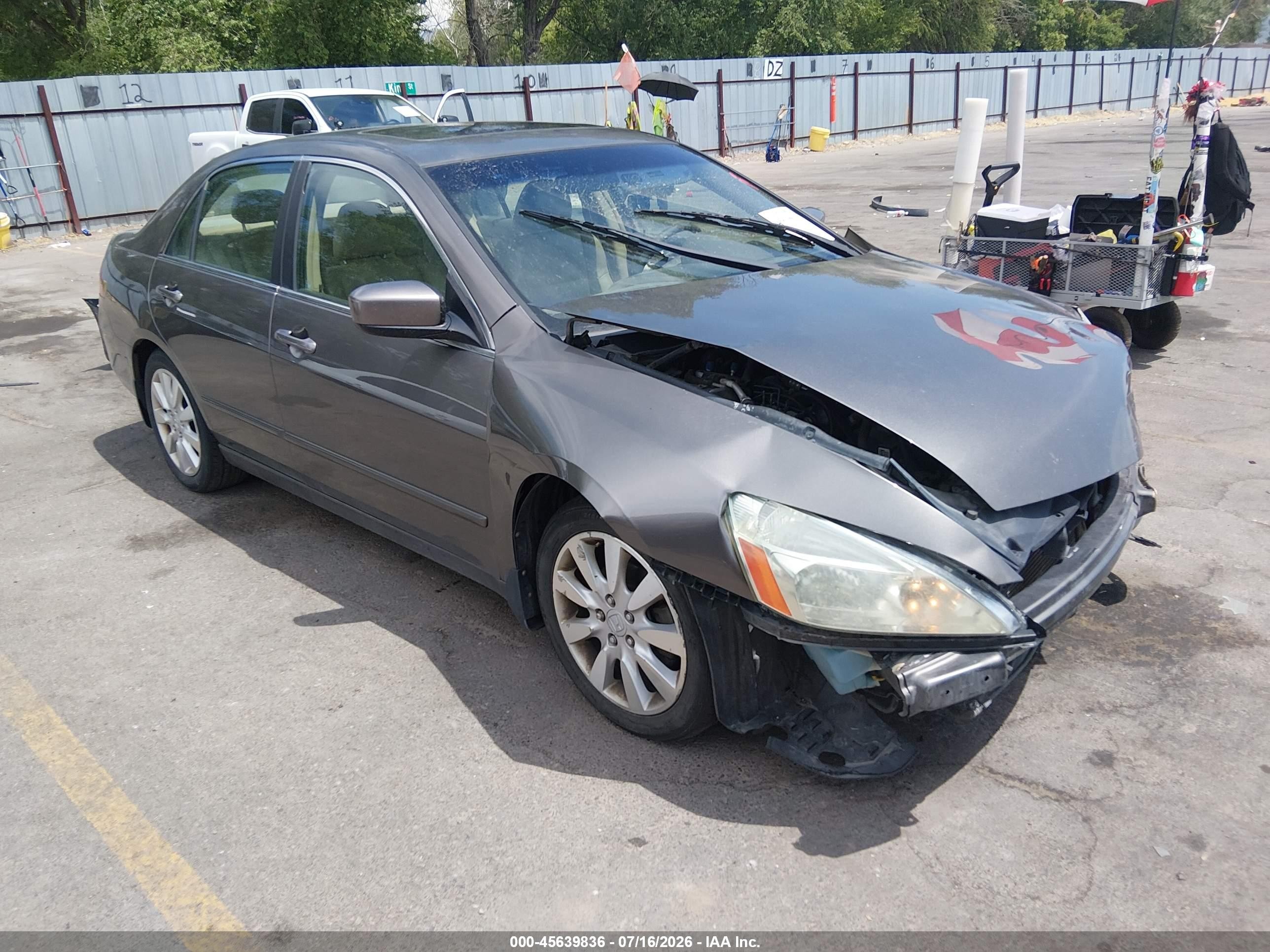 2006 Honda Accord 3.0 Ex Silver vin: 1HGCM66526A015482