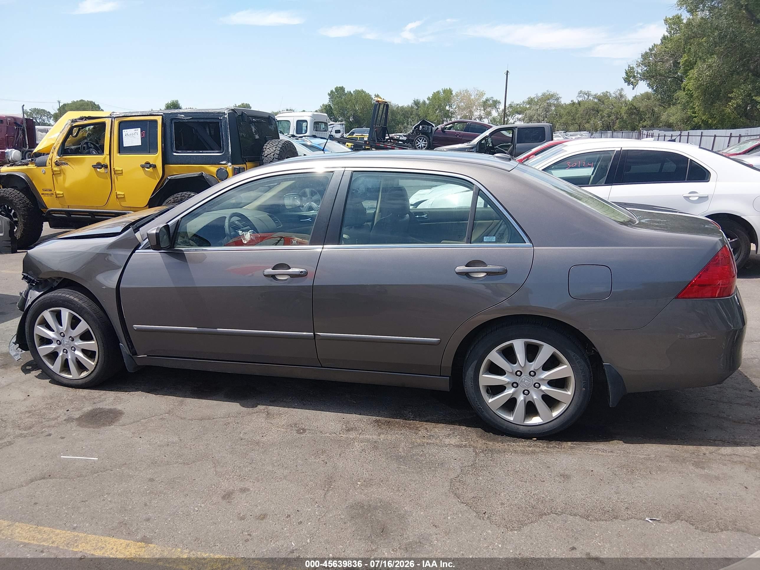 2006 Honda Accord 3.0 Ex Silver vin: 1HGCM66526A015482