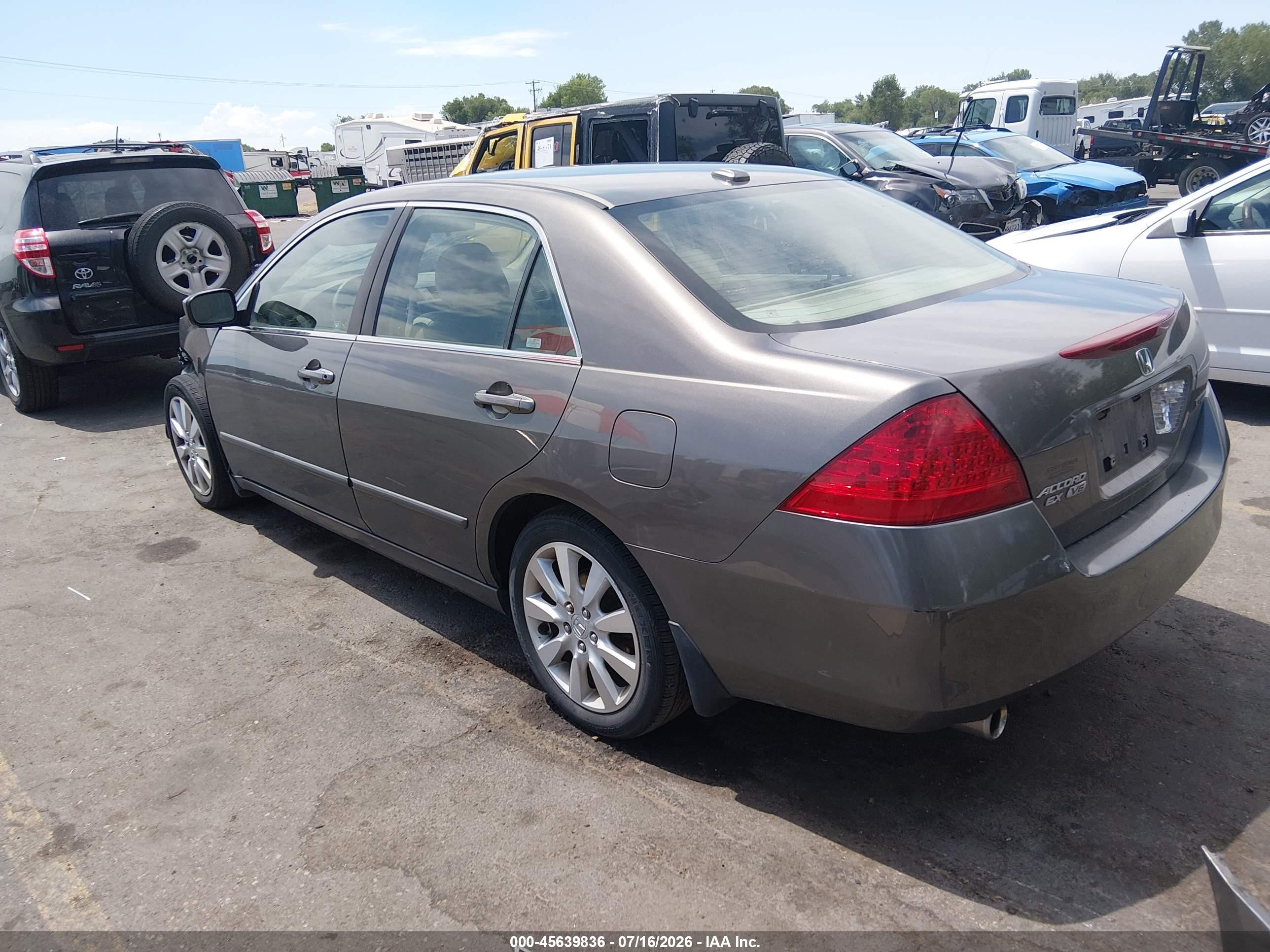 2006 Honda Accord 3.0 Ex Silver vin: 1HGCM66526A015482