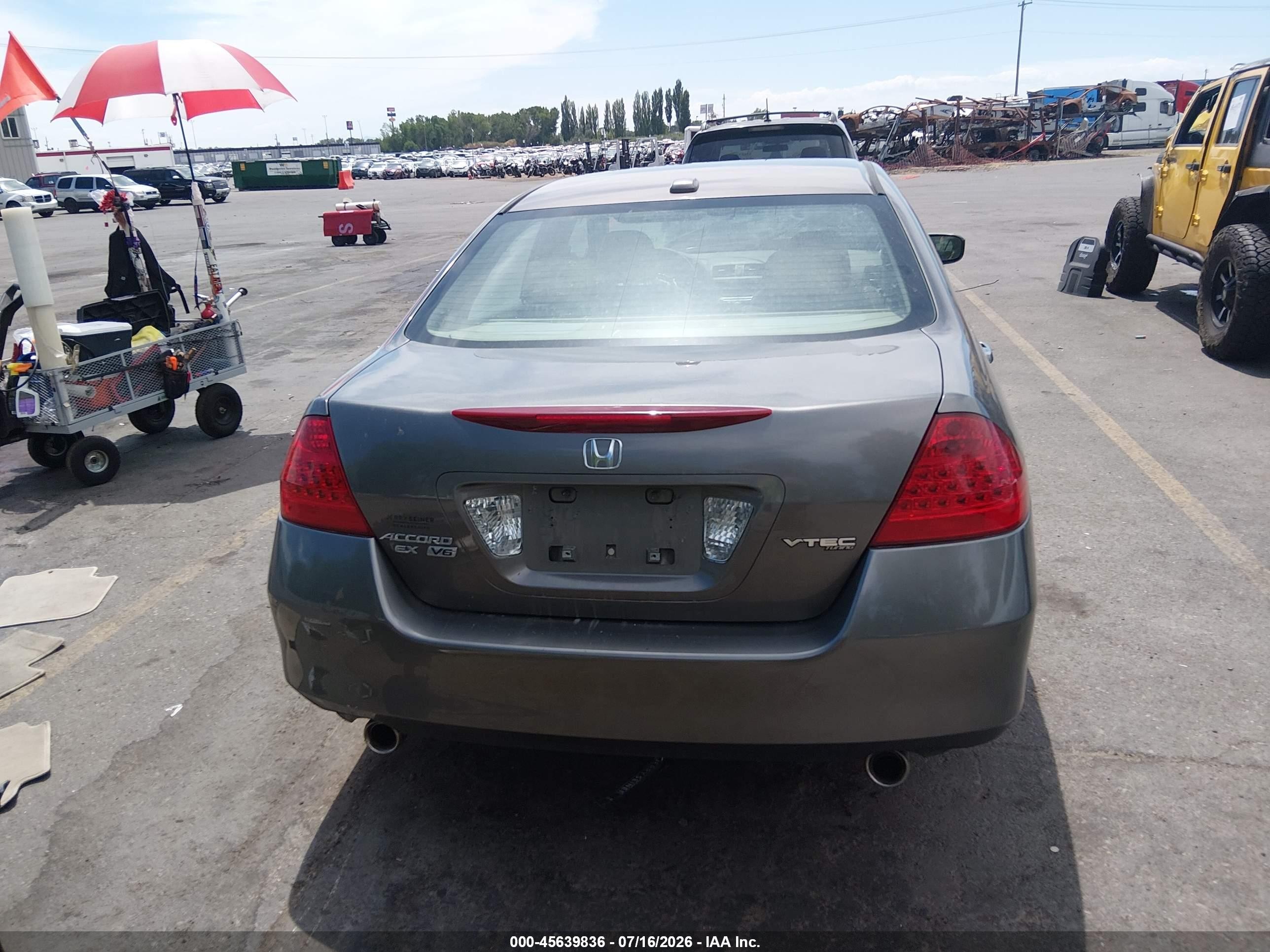 2006 Honda Accord 3.0 Ex Silver vin: 1HGCM66526A015482