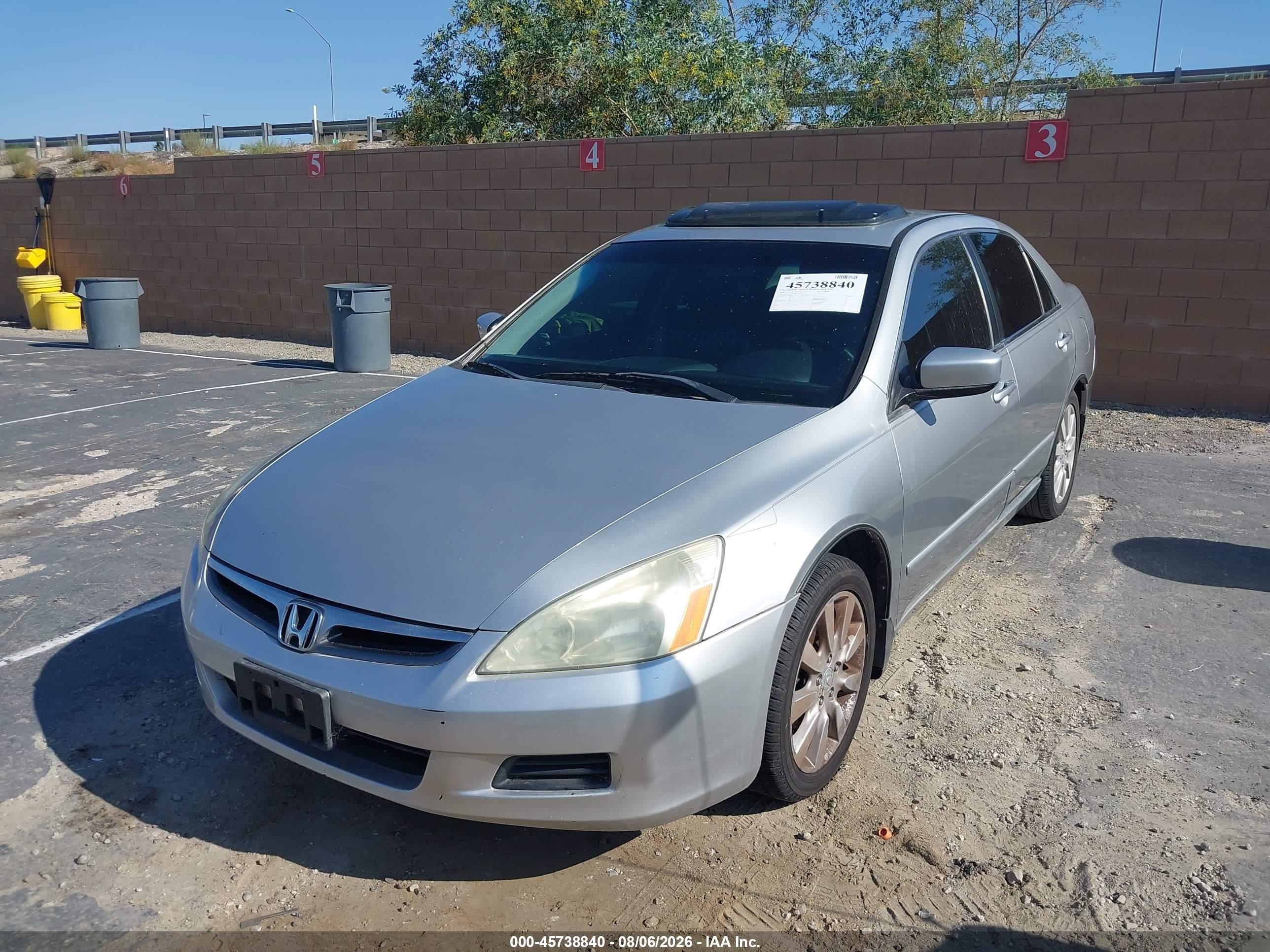 2006 Honda Accord 3.0 Ex Silver vin: 1HGCM66526A017572