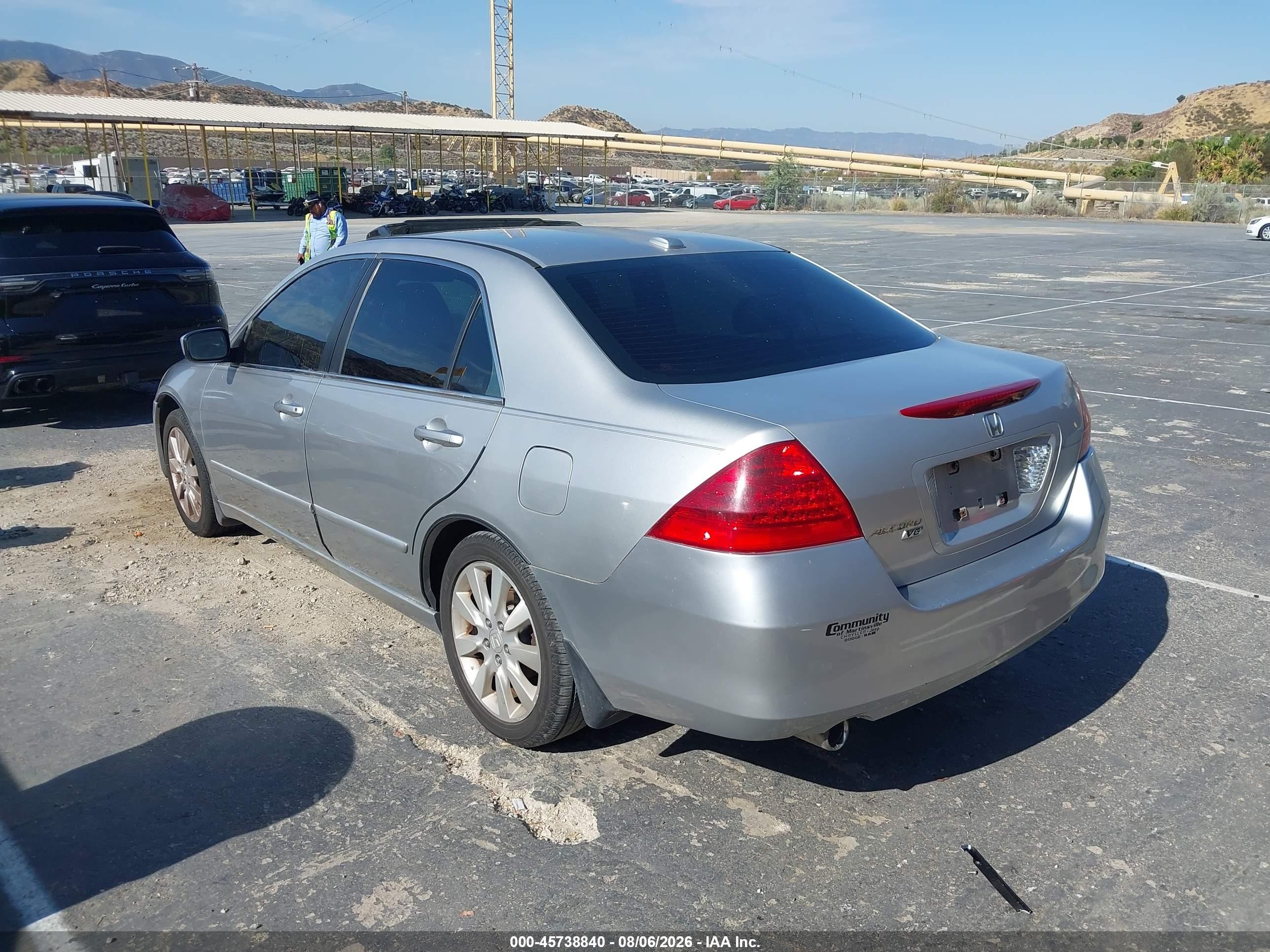 2006 Honda Accord 3.0 Ex Silver vin: 1HGCM66526A017572