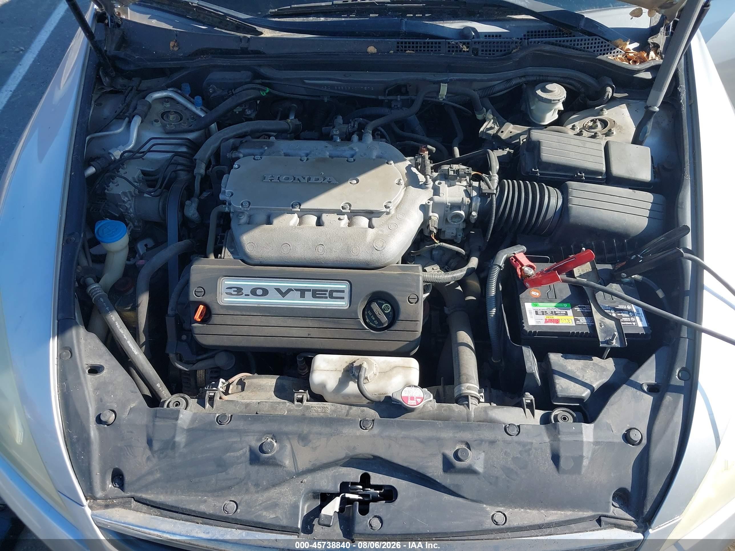 2006 Honda Accord 3.0 Ex Silver vin: 1HGCM66526A017572
