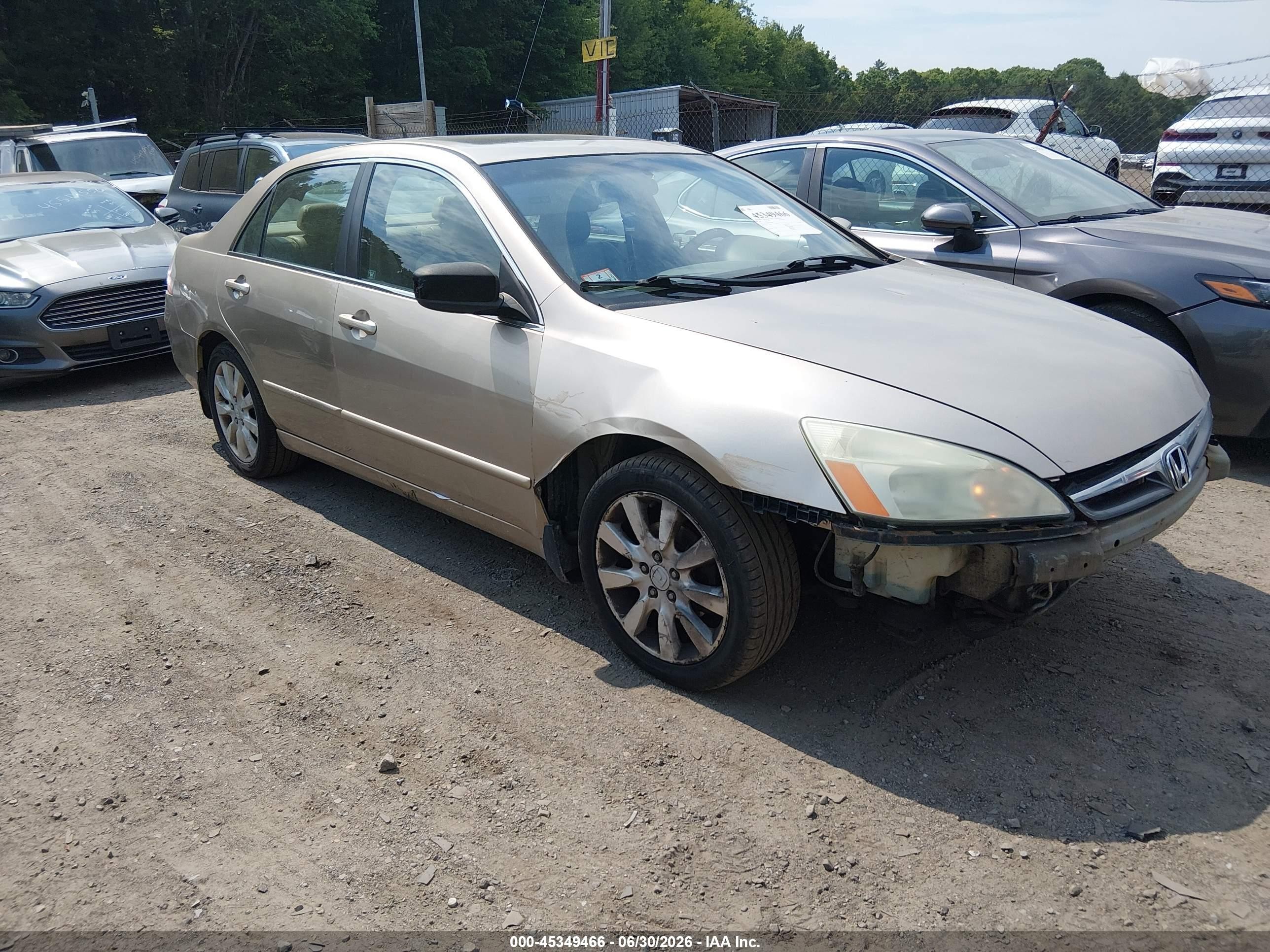 2006 Honda Accord 3.0 Ex Gold vin: 1HGCM66526A032430