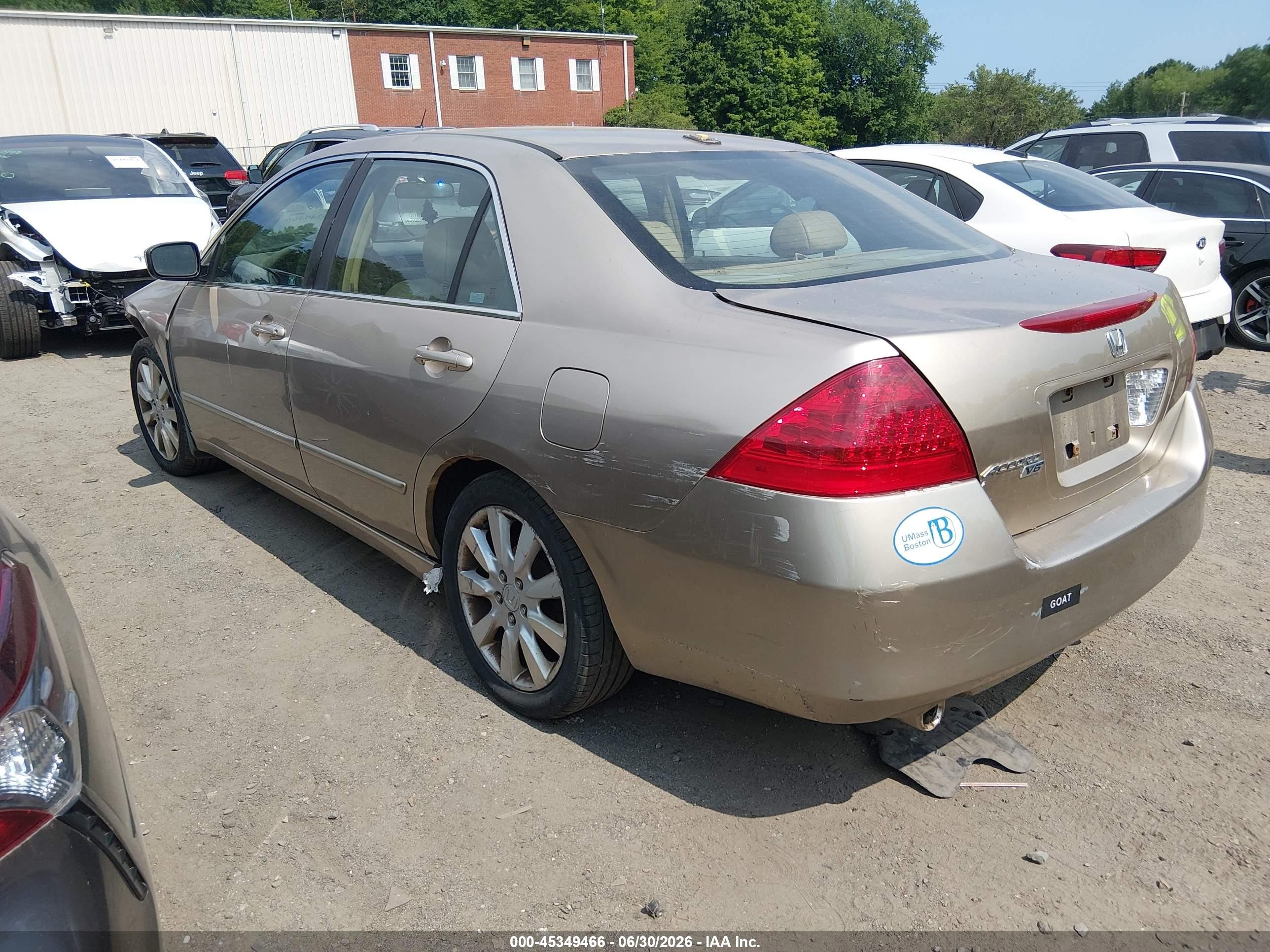 2006 Honda Accord 3.0 Ex Gold vin: 1HGCM66526A032430