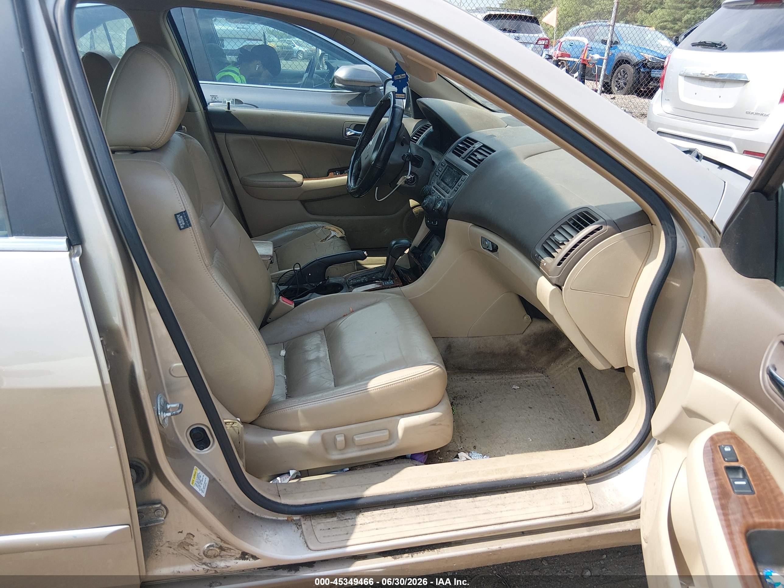 2006 Honda Accord 3.0 Ex Gold vin: 1HGCM66526A032430