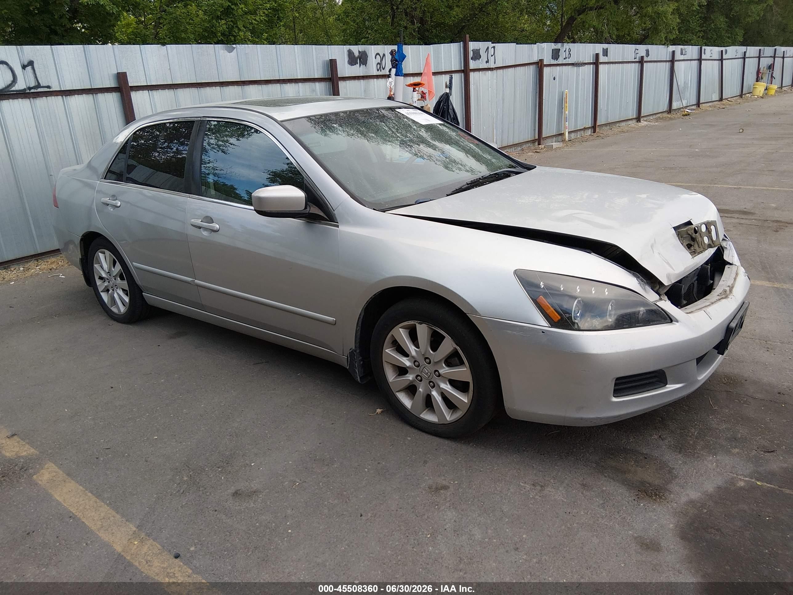 2006 Honda Accord 3.0 Ex Silver vin: 1HGCM66526A036025