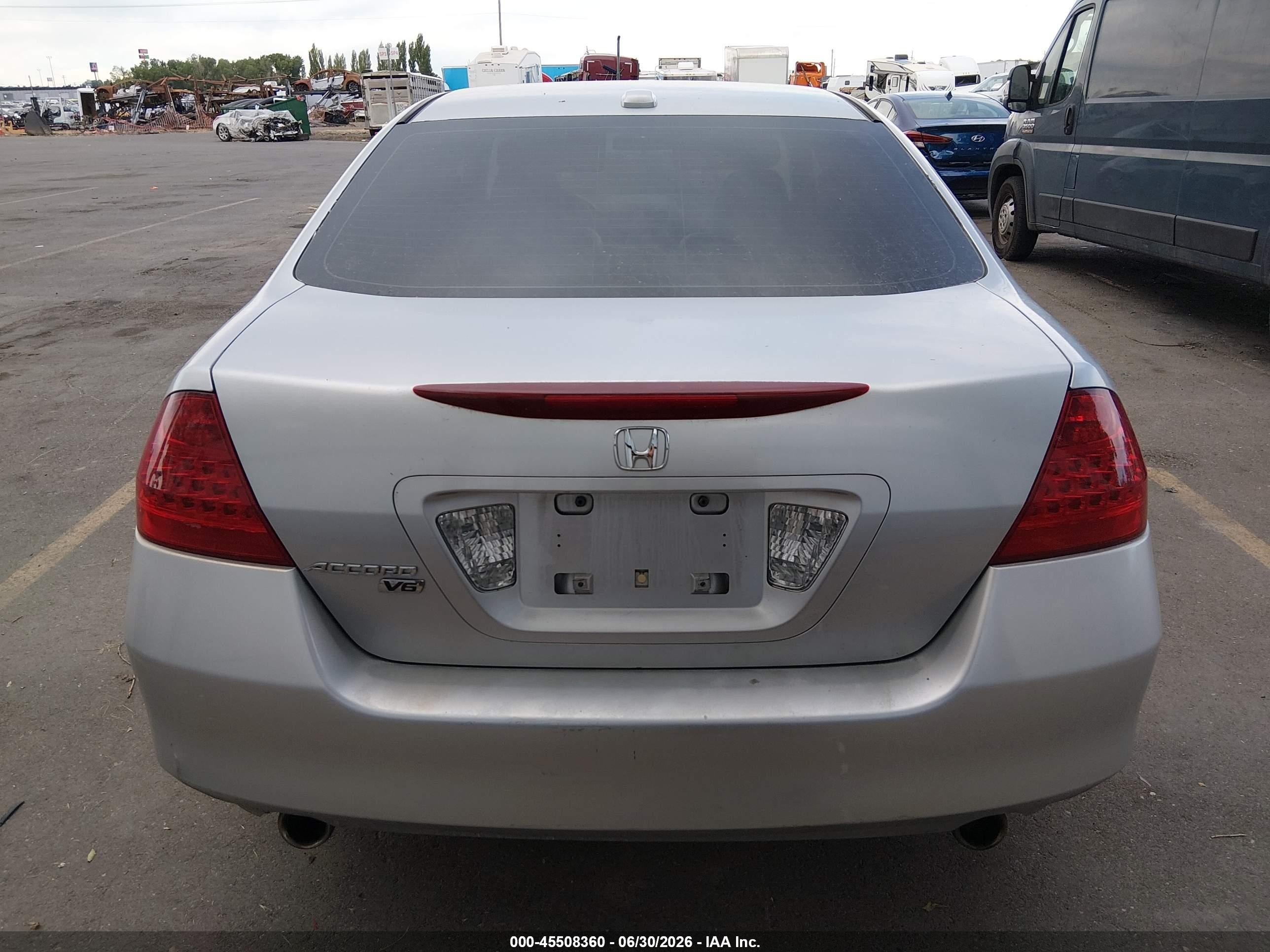 2006 Honda Accord 3.0 Ex Silver vin: 1HGCM66526A036025