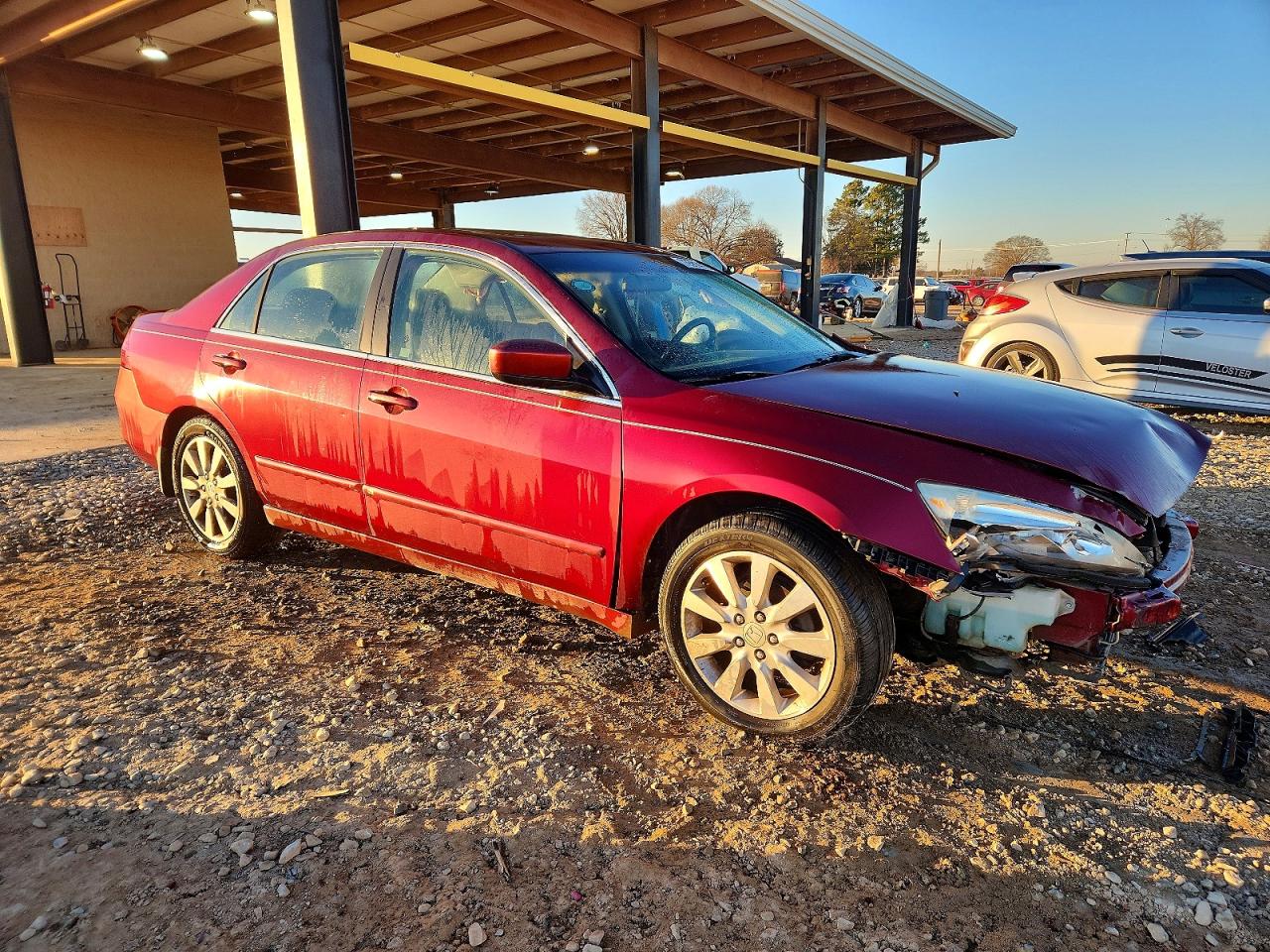 2006 Honda Accord Ex Темно-бордовый vin: 1HGCM66526A045307