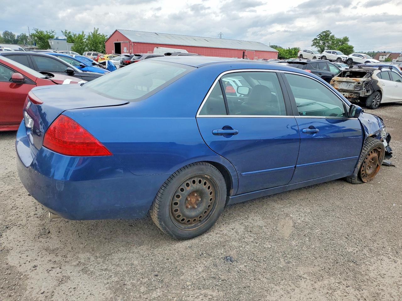 2006 Honda Accord Ex Blue vin: 1HGCM66526A801962