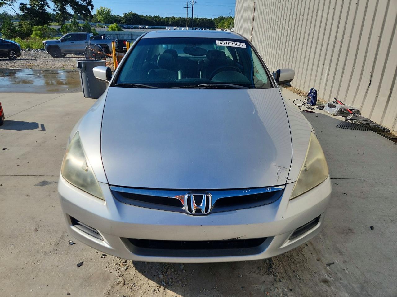 2007 Honda Accord Ex Silver vin: 1HGCM66527A021655