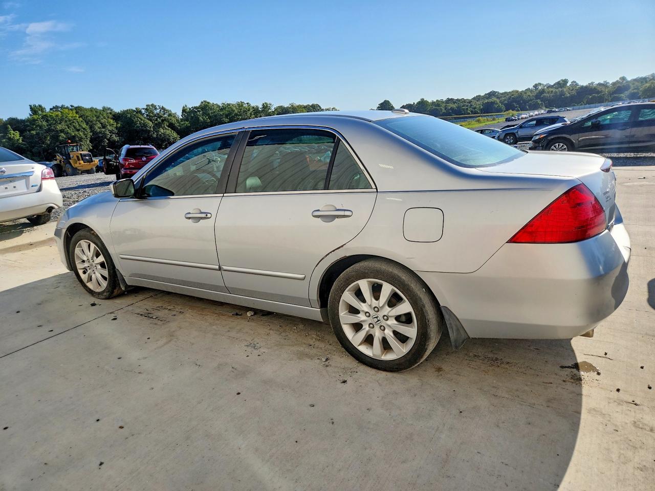 2007 Honda Accord Ex Silver vin: 1HGCM66527A021655