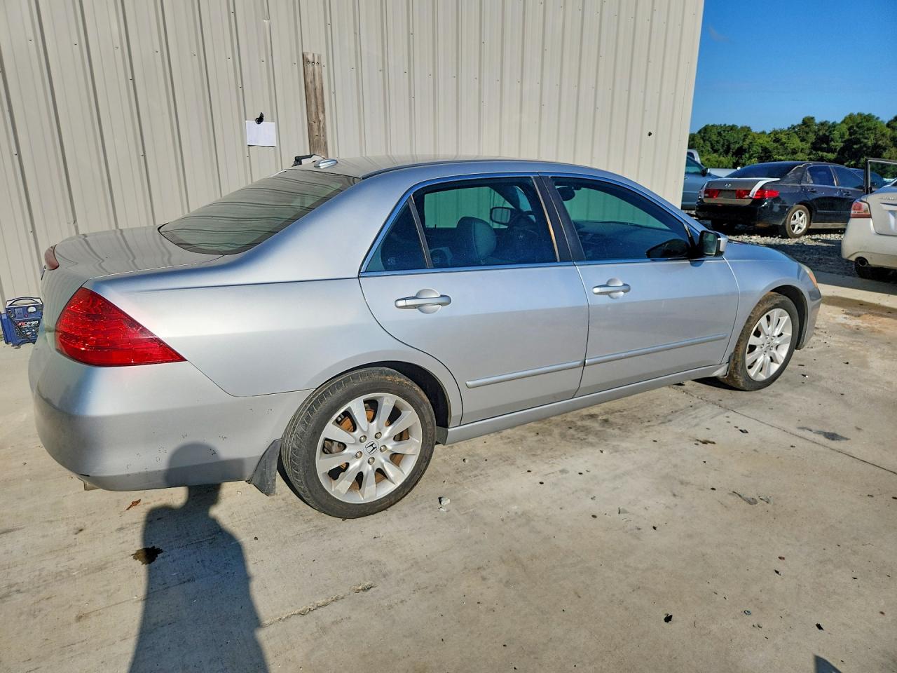 2007 Honda Accord Ex Silver vin: 1HGCM66527A021655