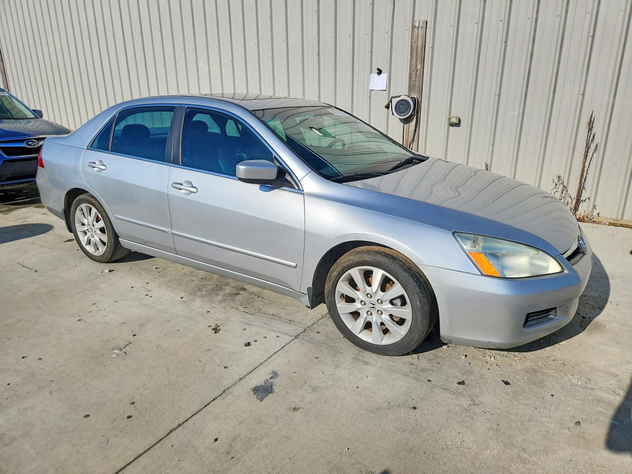 2007 Honda Accord Ex Silver vin: 1HGCM66527A021655