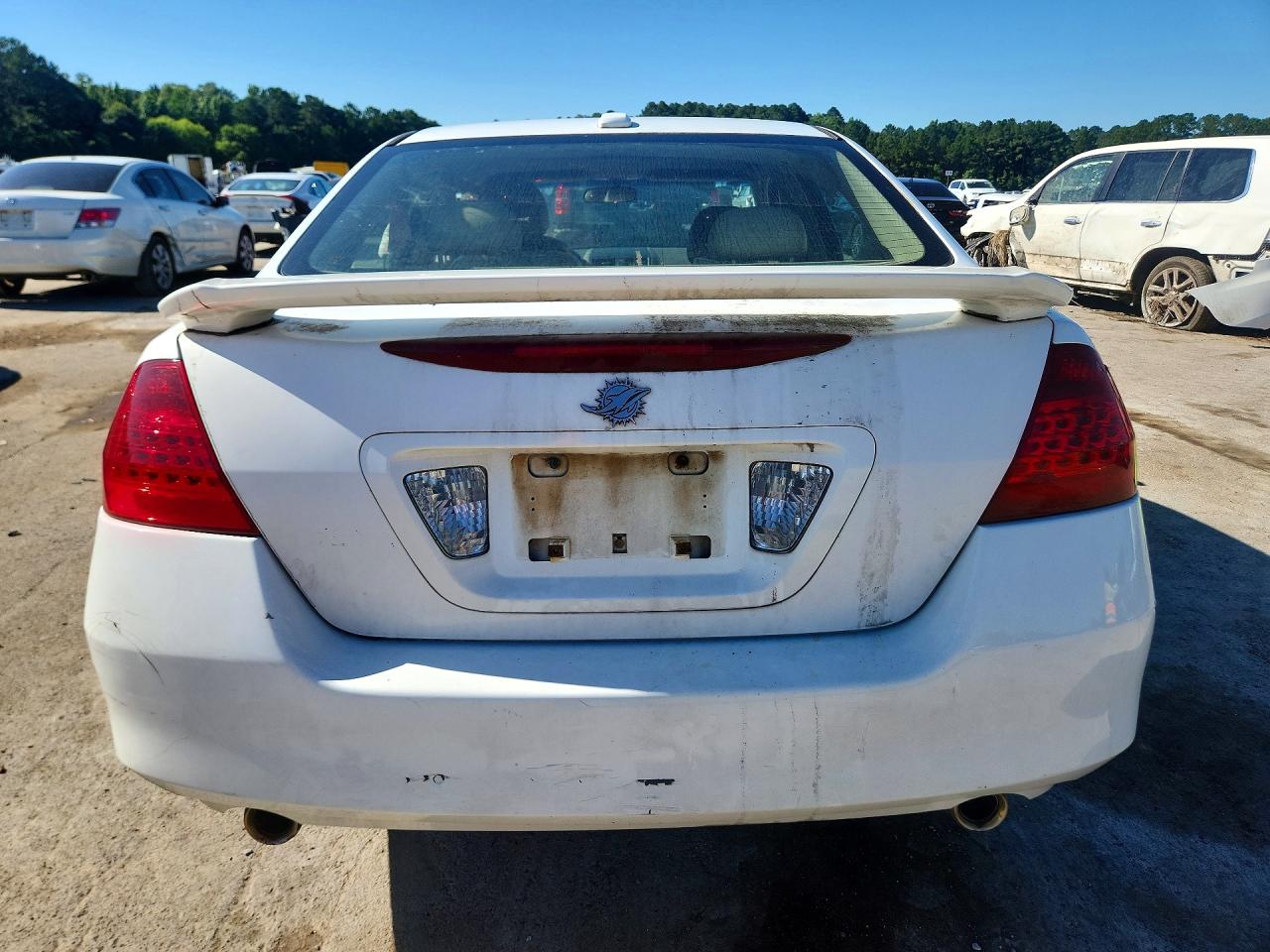 2007 Honda Accord Ex White vin: 1HGCM66527A027844