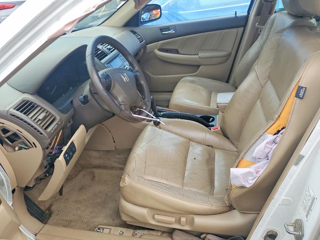 2007 Honda Accord Ex White vin: 1HGCM66527A027844