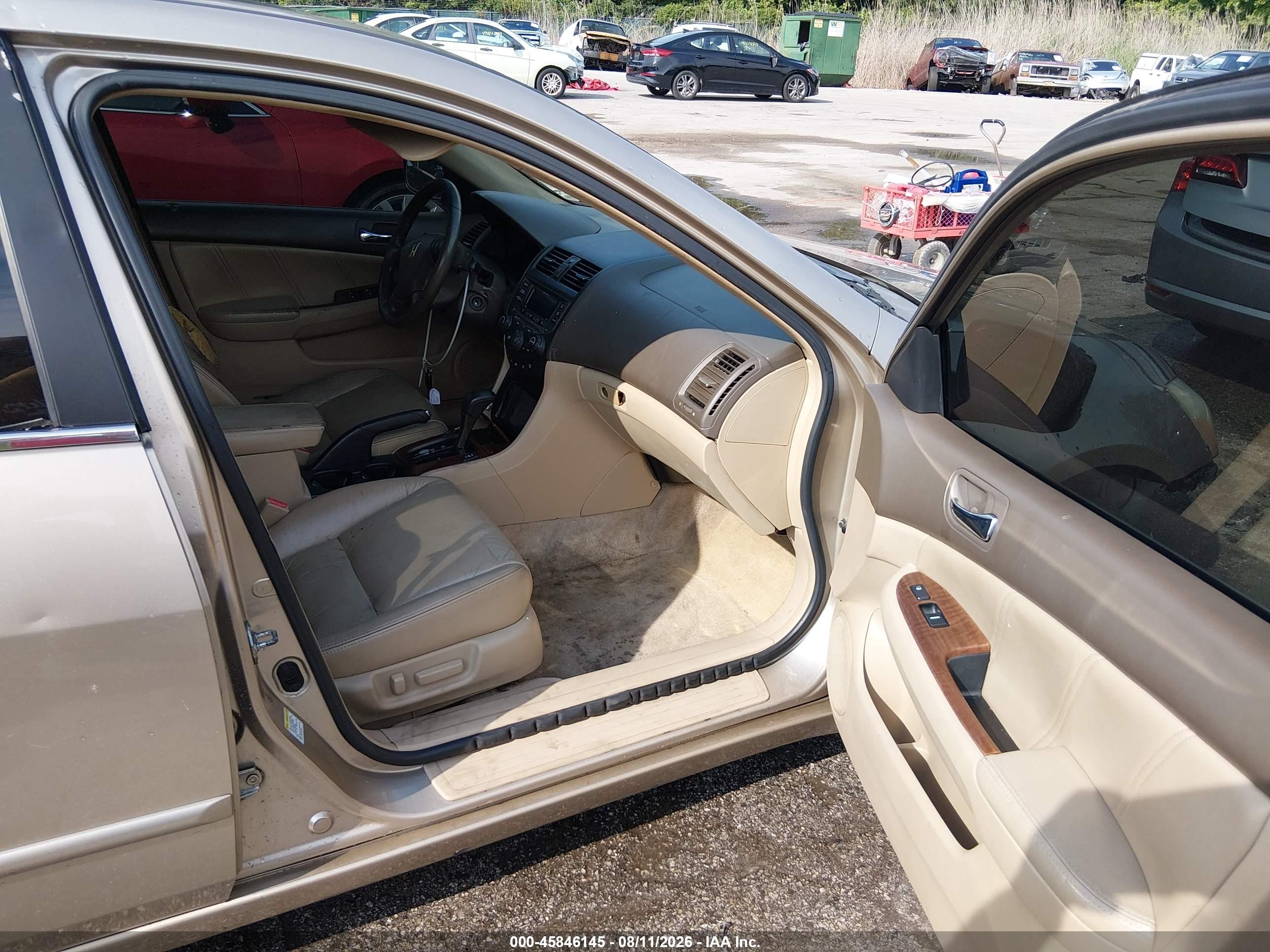 2007 Honda Accord 3.0 Ex Gold vin: 1HGCM66527A059130