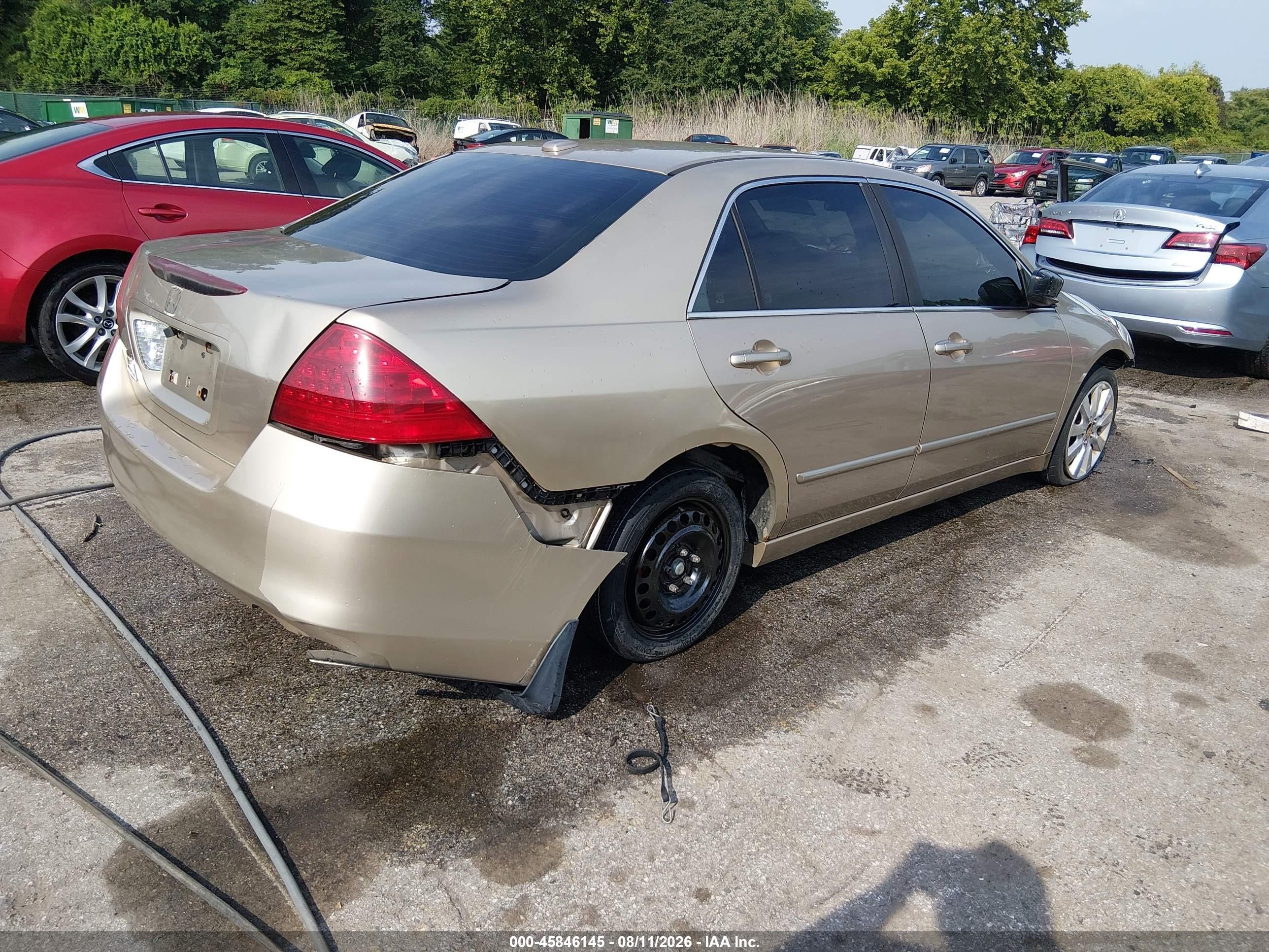 2007 Honda Accord 3.0 Ex Gold vin: 1HGCM66527A059130