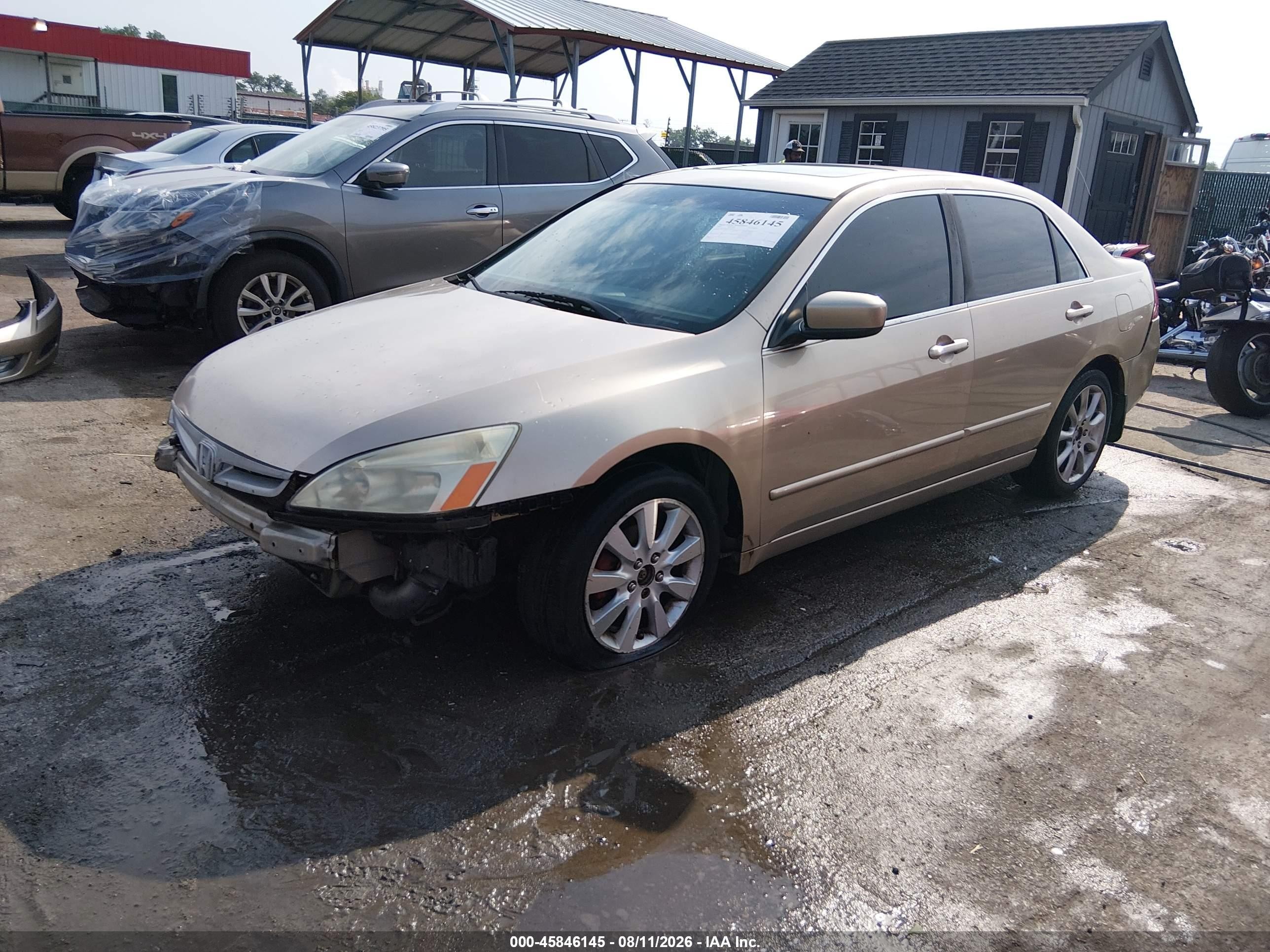 2007 Honda Accord 3.0 Ex Gold vin: 1HGCM66527A059130