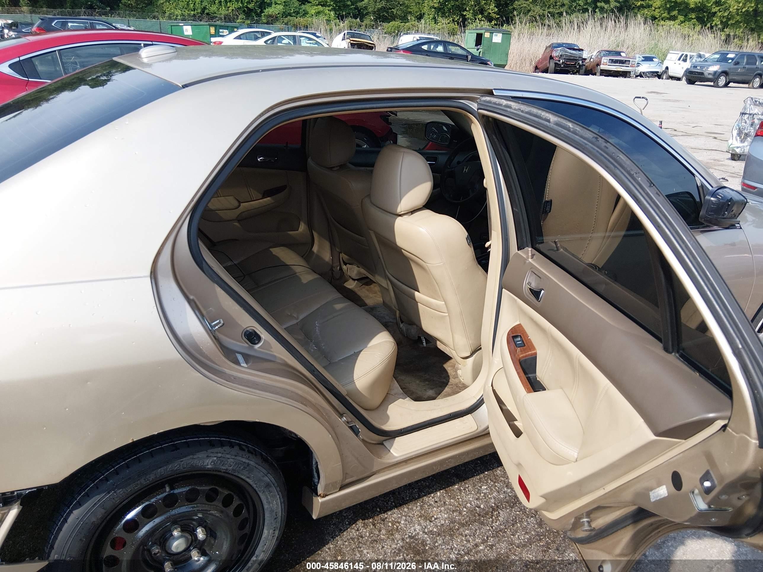2007 Honda Accord 3.0 Ex Gold vin: 1HGCM66527A059130