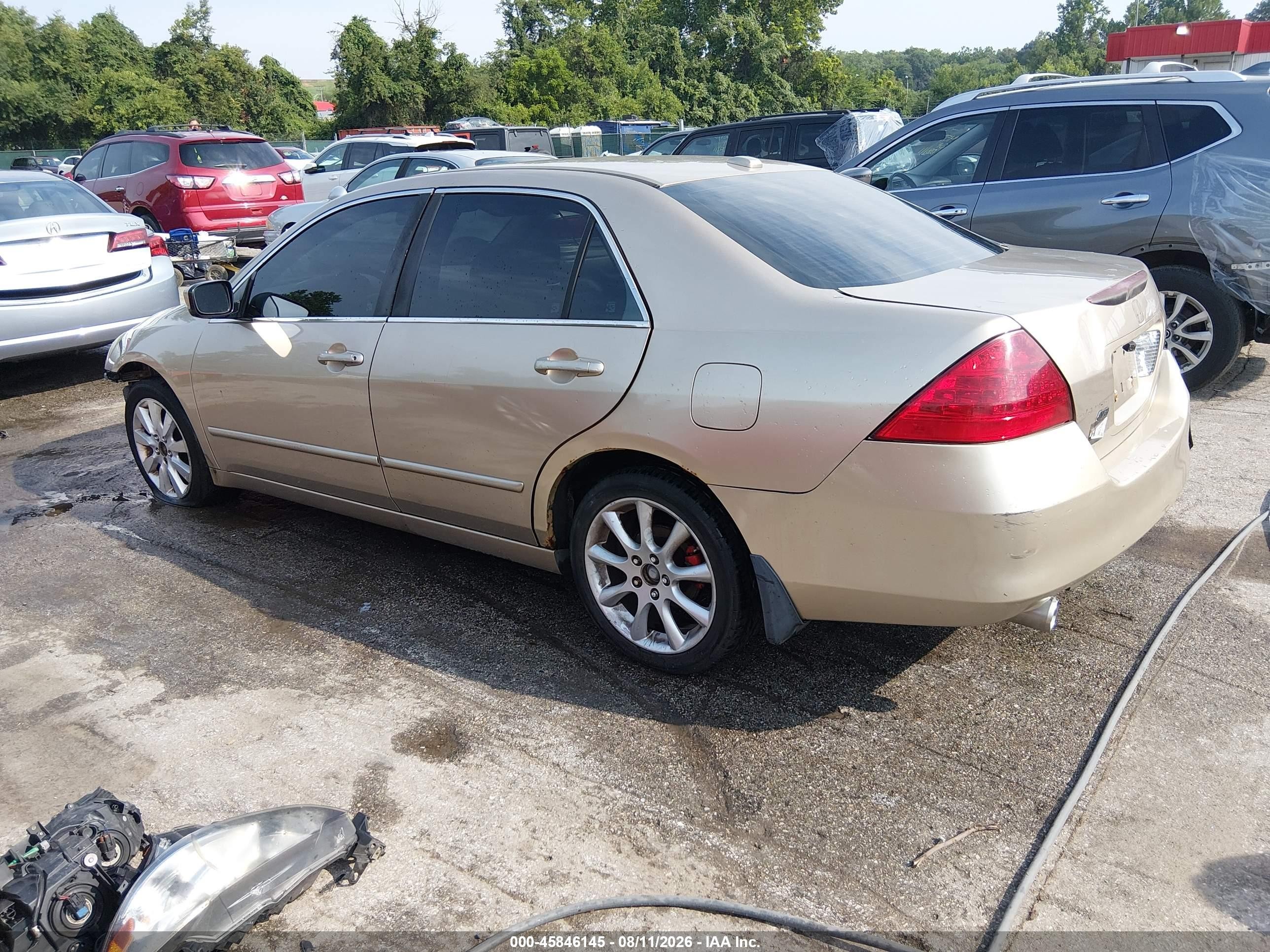 2007 Honda Accord 3.0 Ex Gold vin: 1HGCM66527A059130